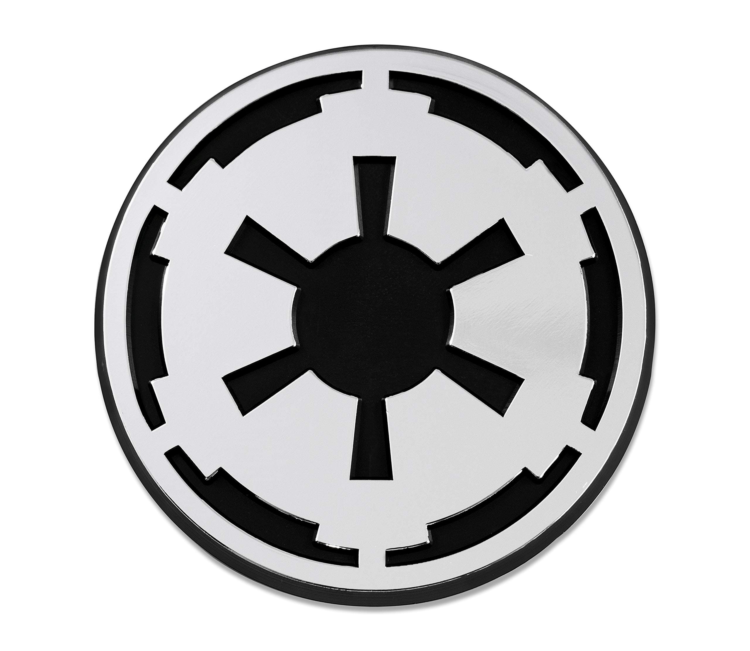 EvolveFISHImperial Galactic Empire Inspired 3" ABS Plastic Chrome Auto Emblem