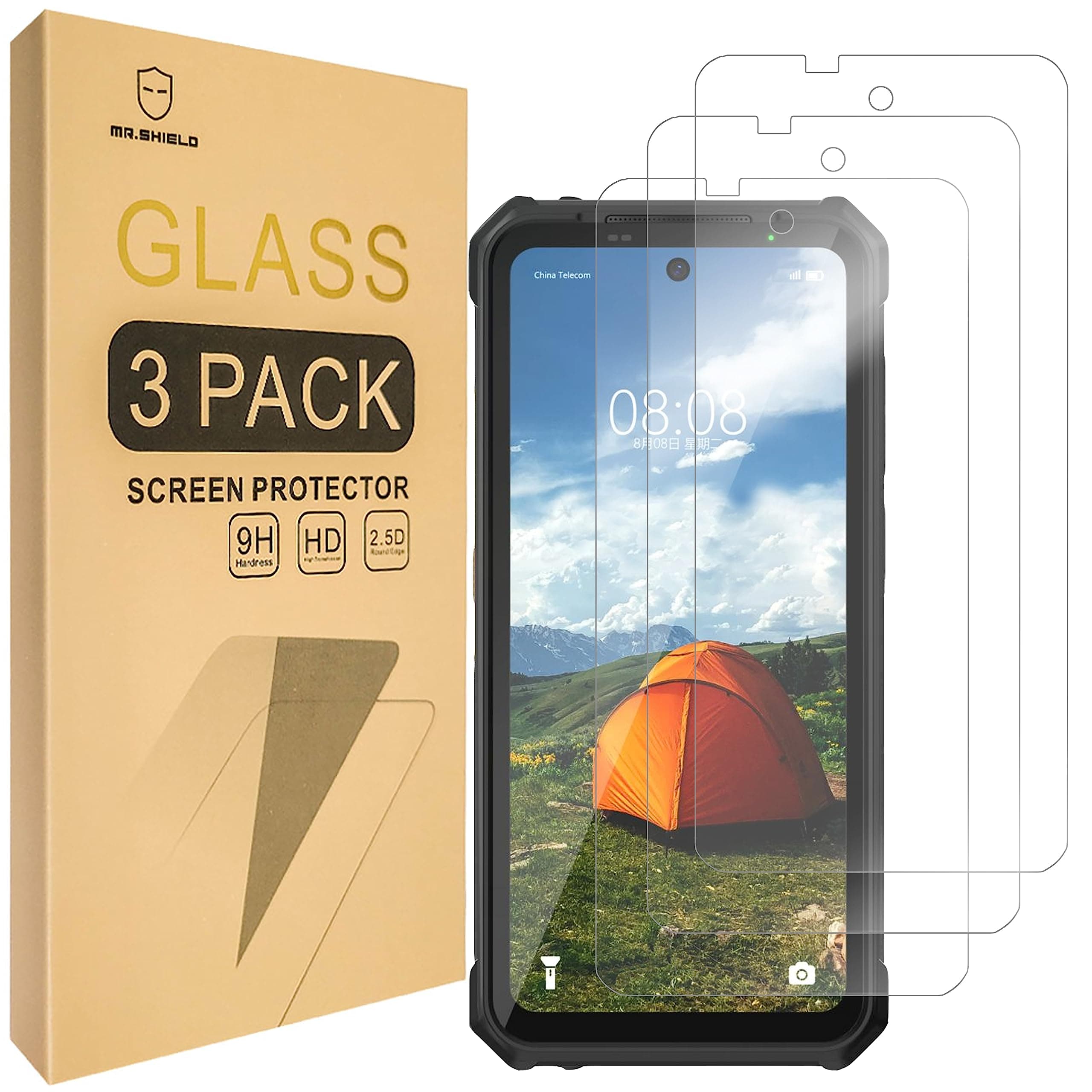 [3-Pack] Screen Protector For Ulefone Armor 24 [Tempered Glass] [9H Hardness] Screen Protector