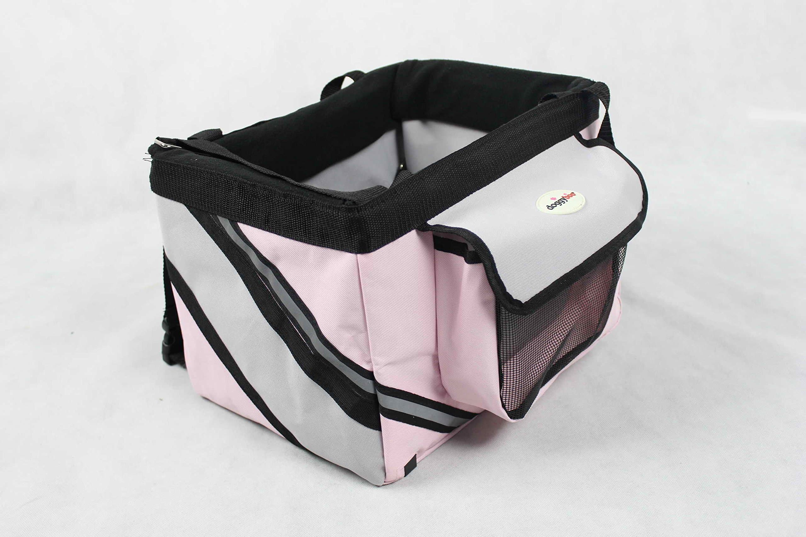Pet Bicycle Basket (Pink Combo)