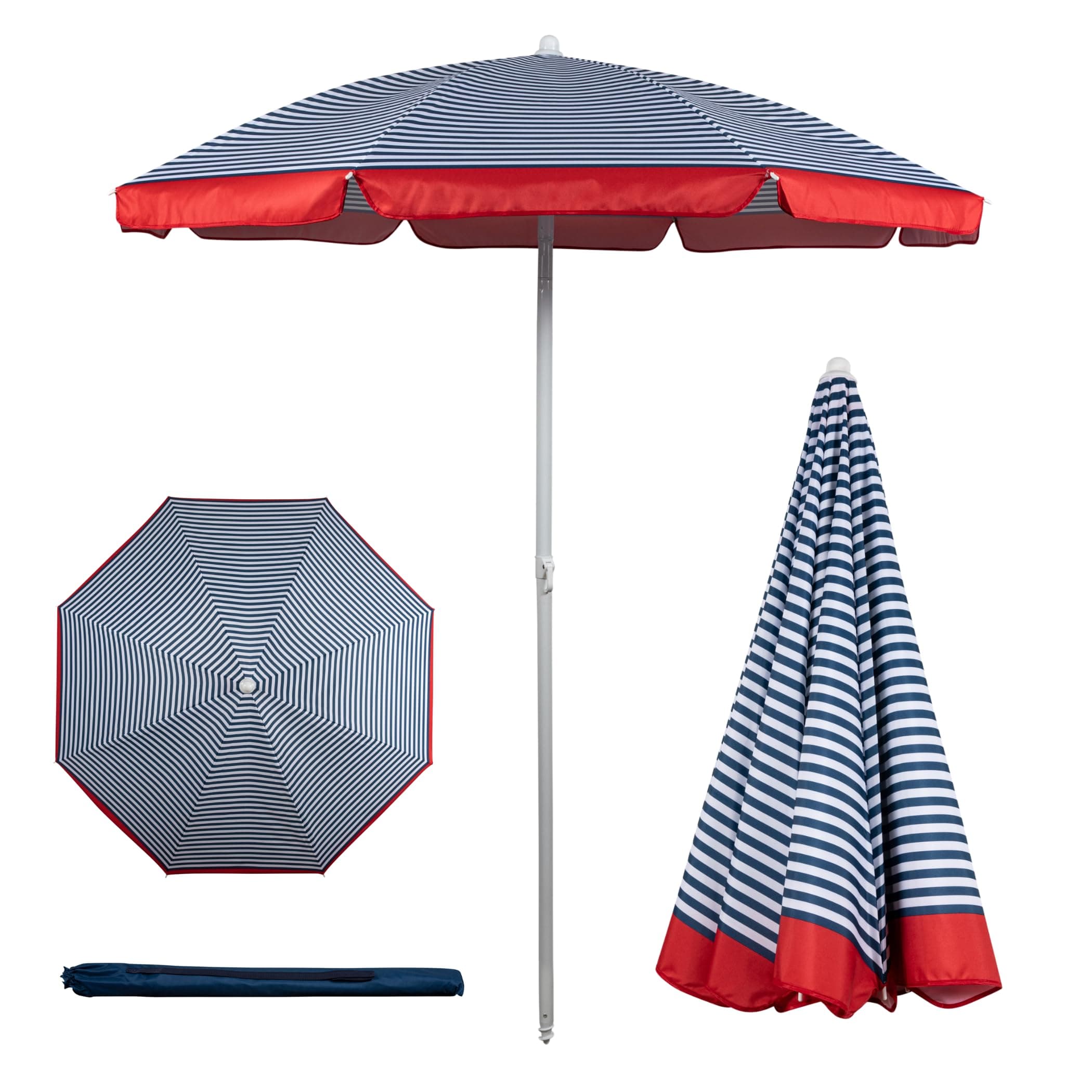 Outdoor Canopy Sunshade Beach Umbrella 5.5', Small Patio Umbrella
