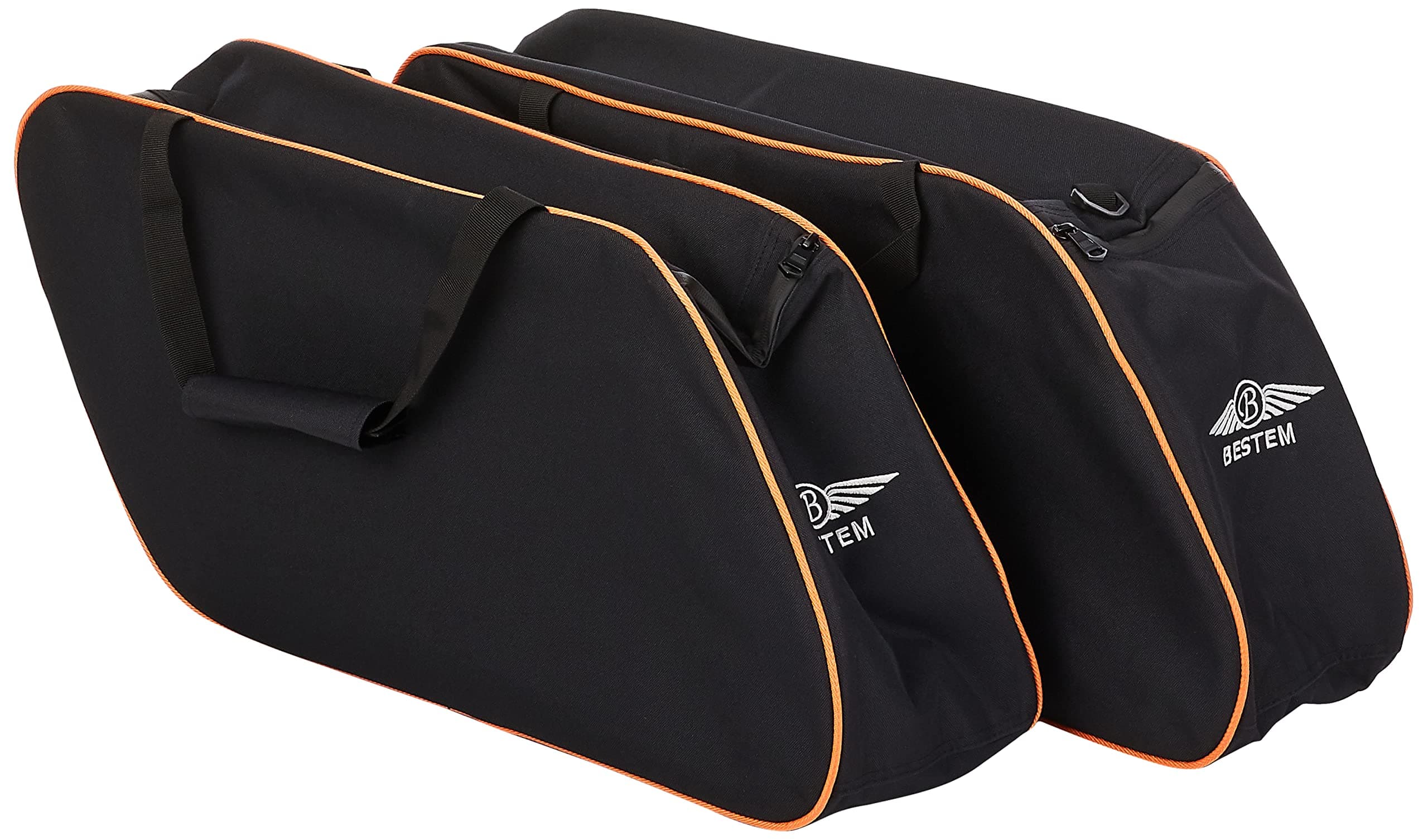 LGHD-GLIDE-SDL-R Hard Saddlebag Side Case Liners with Red Piping for Harley Davidson Glide / Road King, Pair