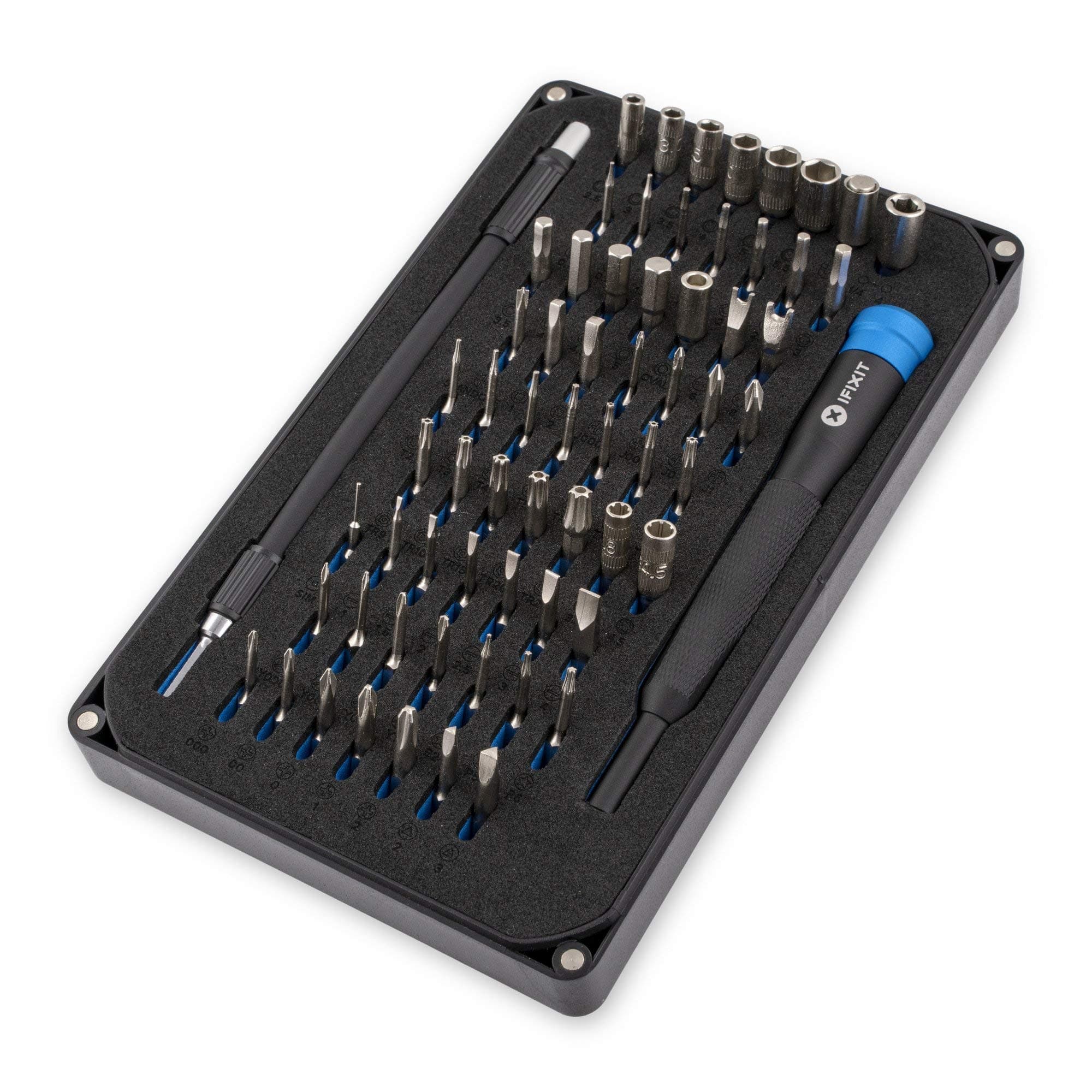 Mako Precision Bit Set, Bit-Set with 64 Precision bits (4 mm) to Repair Electronic Devices Like Smartphone, Tablet, PC, Camera, PS4 / Xbox