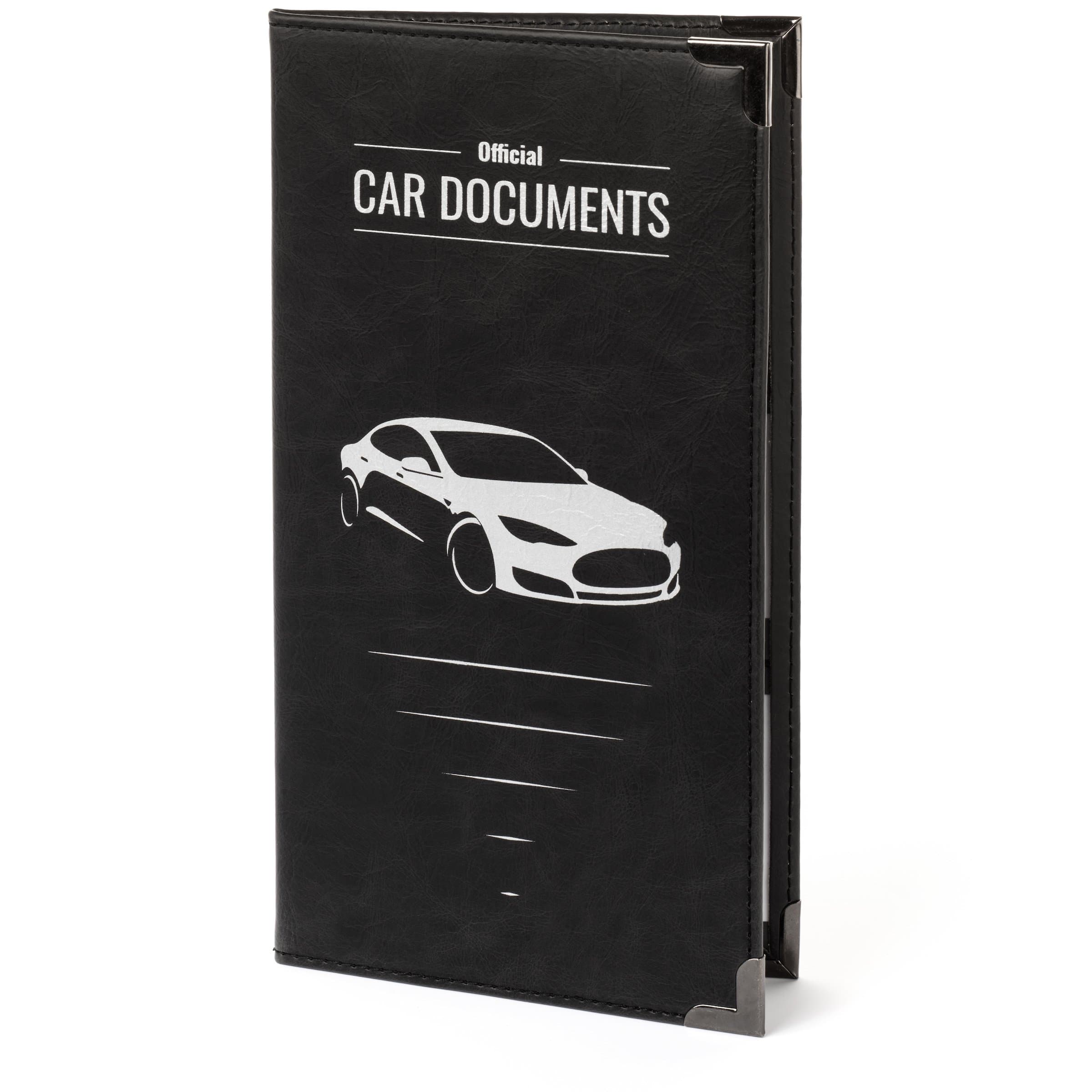 CAR DOCUMENT HOLDER CASE 9.25" X 5" large size for Insurance, DMV, Registration, AAA, Auto Club, for Car Truck SUV, Motorcycle, the car accessory safely store important documents