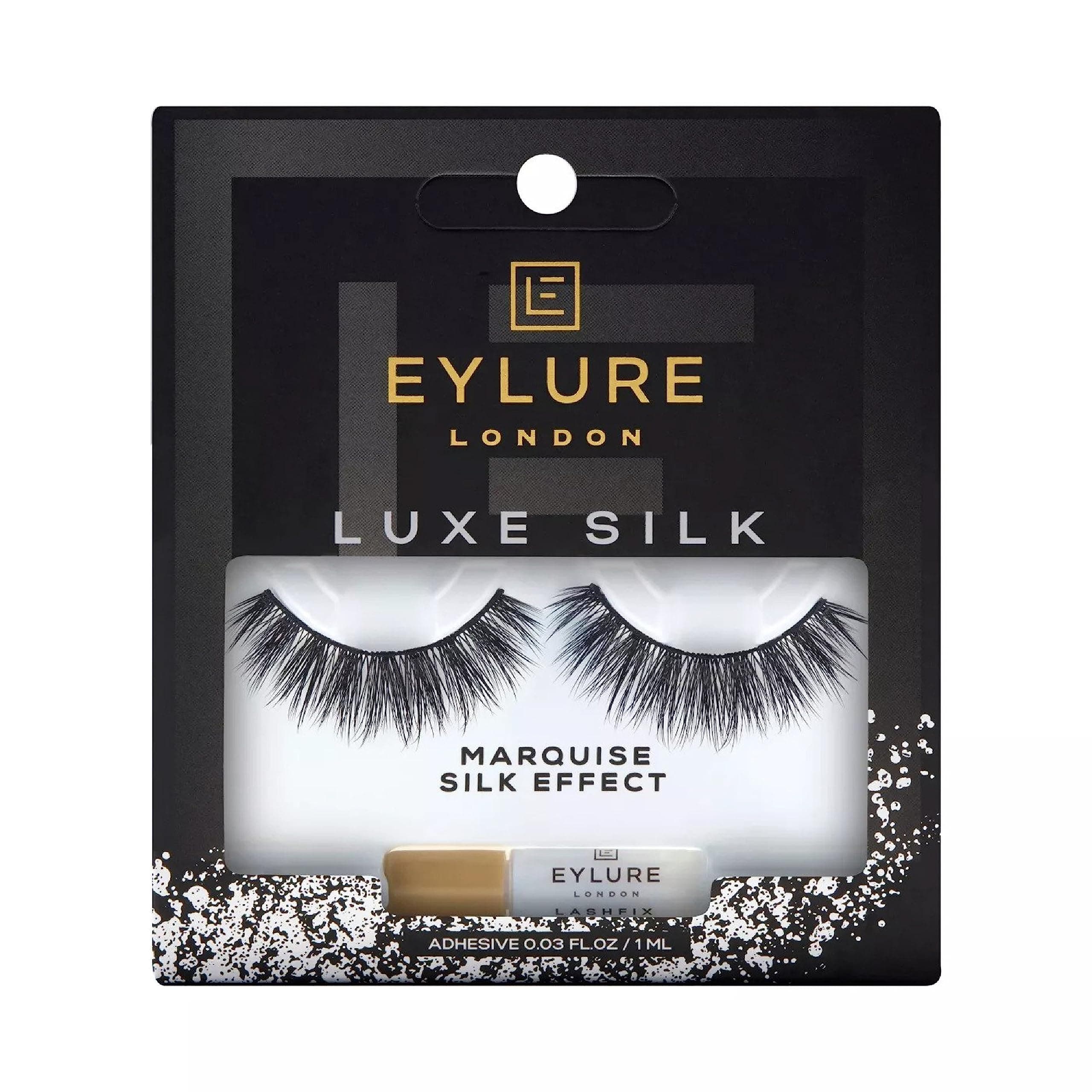 Luxe Silk Marquise Reusable Eyelashes, Adhesive Included, 1 Pair