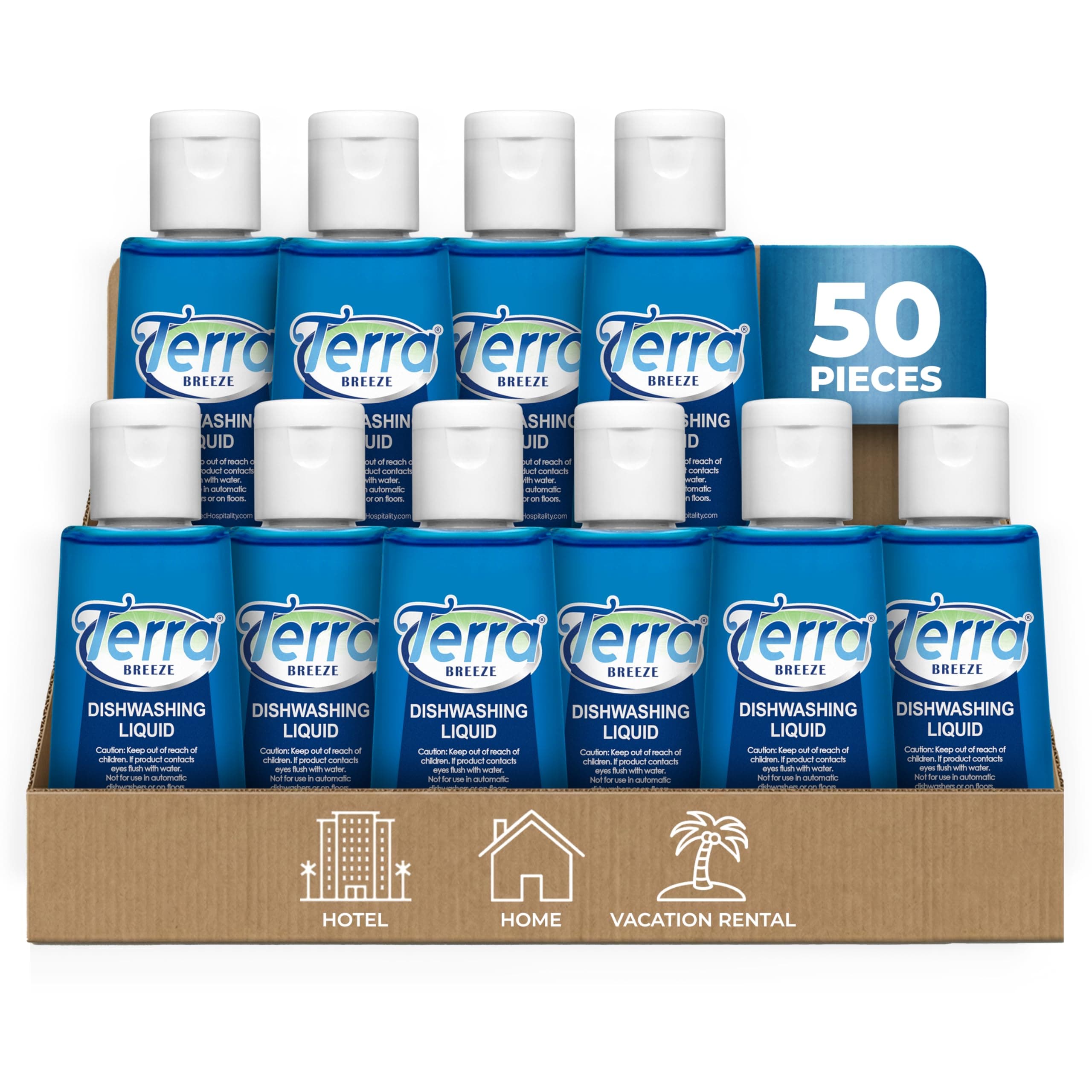 - Tiny Dish Soap Detergent | For Use in Vacation Rentals and Extended Stay Hotels | 1.6 oz (Case of 50)