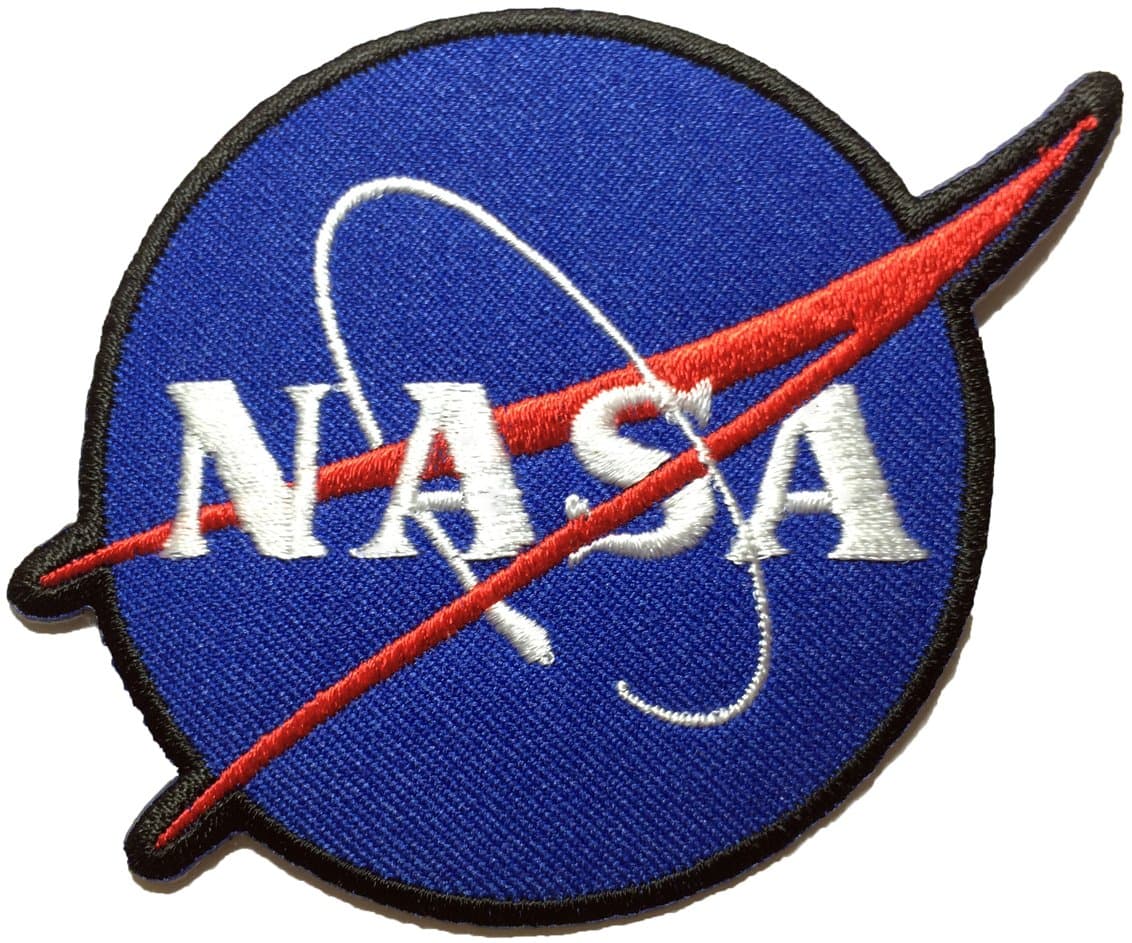 Nasa Blue Logo USA White-Red Vector Space Shuttle Jacket DIY Costume Badge Embroidered Applique Emblem Costume Sewing Iron on Patch (IRON-NASA-LOGO)