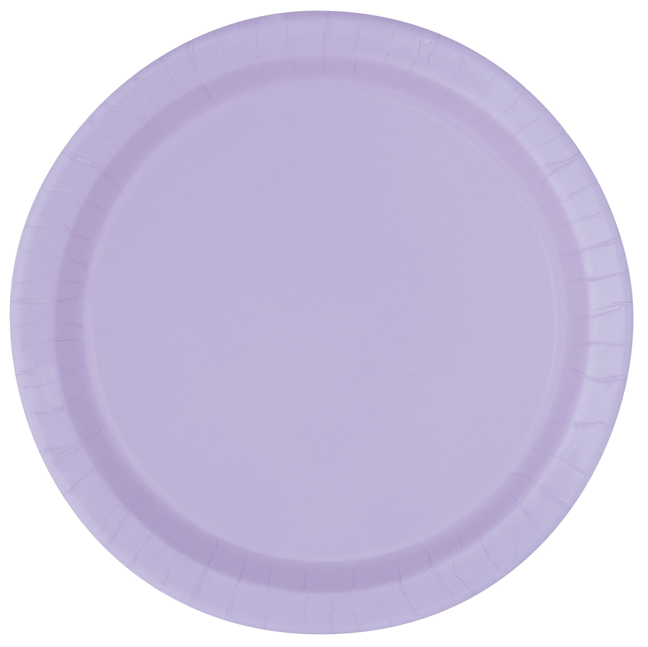 Unique 9" Plates 16pc Lavender