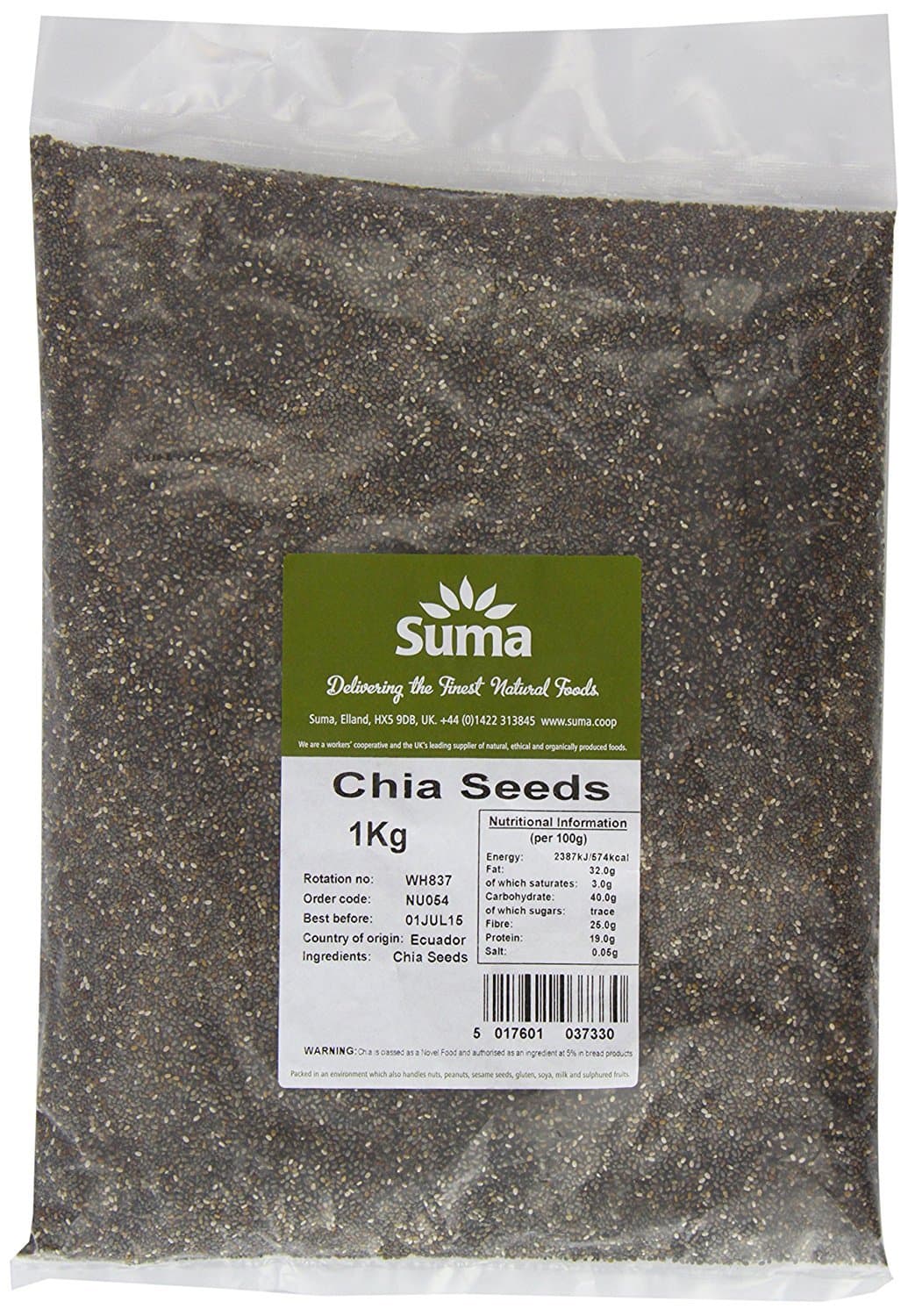 Suma Wholefoods Chia Seeds 1 Kg