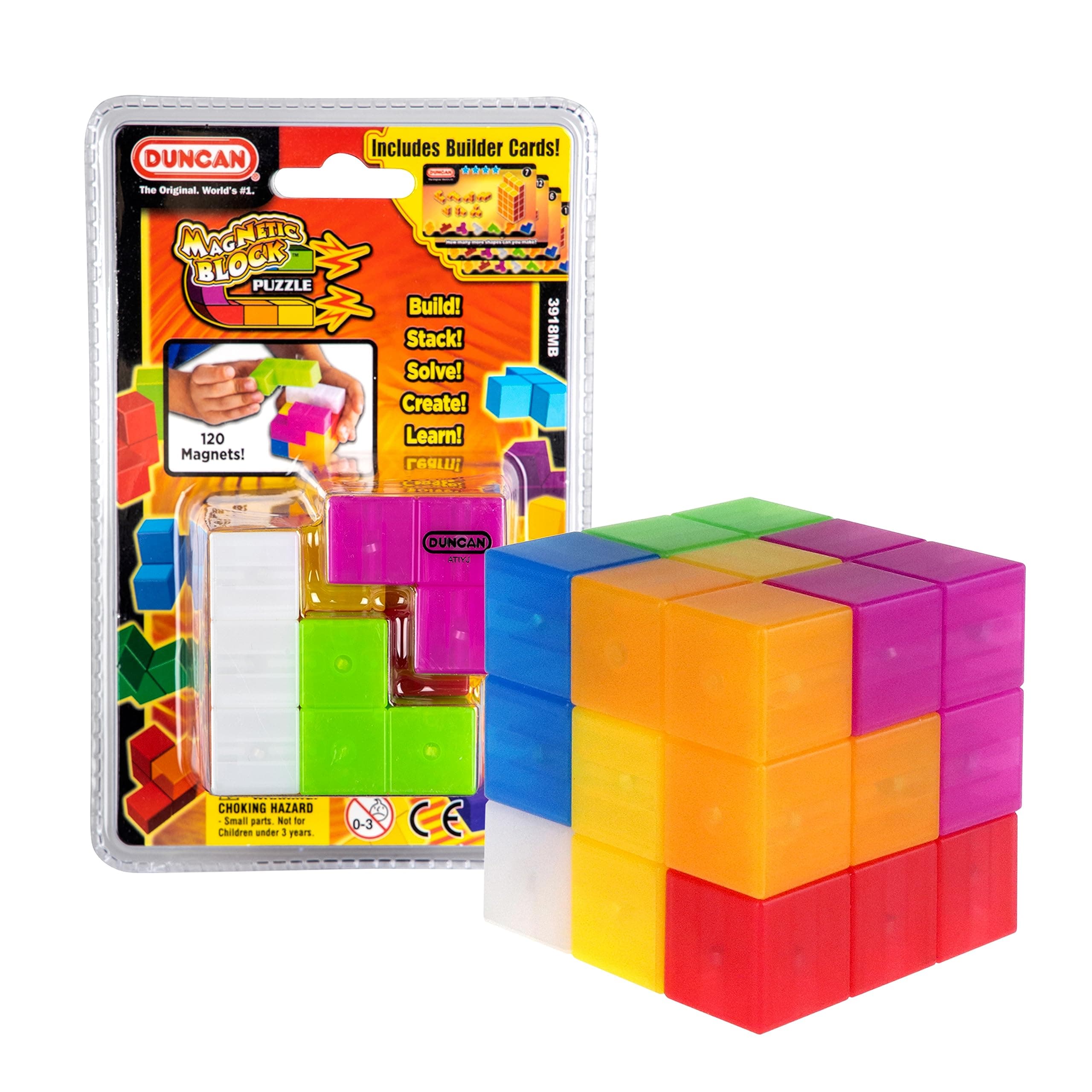 Magnetic Block Brain-Teaser Puzzle, Red