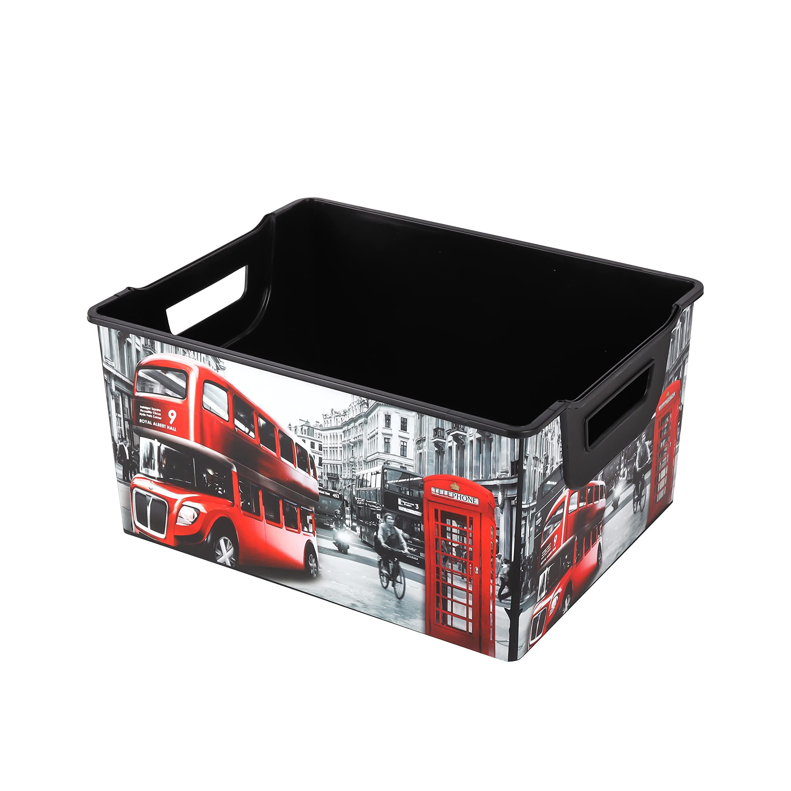 Royalford Kids Patterned Storage Box- RF10907 Multi-Purpose Utility Box with Handles| Break-Resistant, Light-Weight, Durable, Portable and Stylish Construction