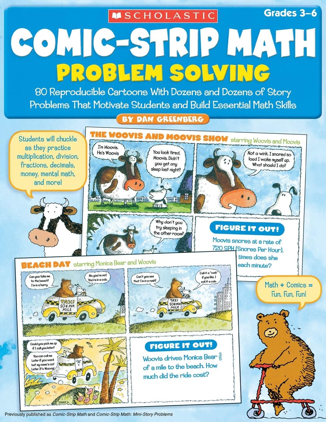 Comic-Strip Math: Problem Solving: 80 Reproducible Cartoons with Dozens and Dozens of Story Problems That Motivate Students and Build Essential Math Skills