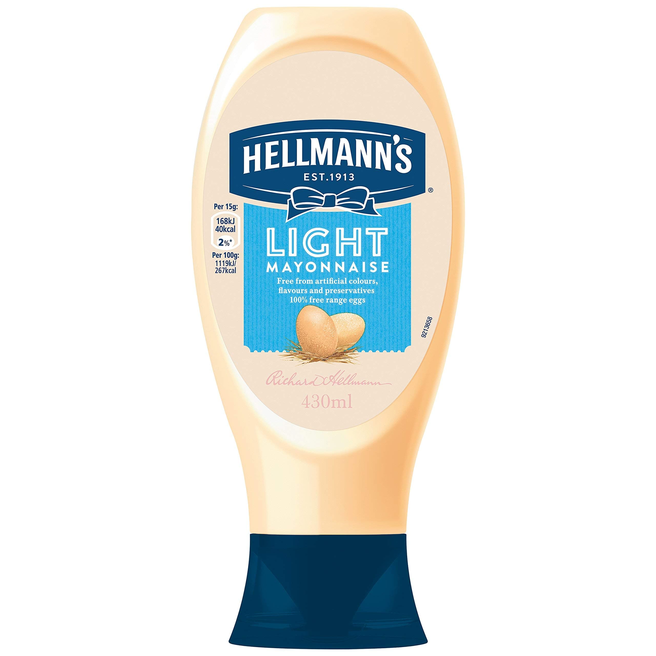 Hellmanns Light Mayonnaise Squeezy 430g