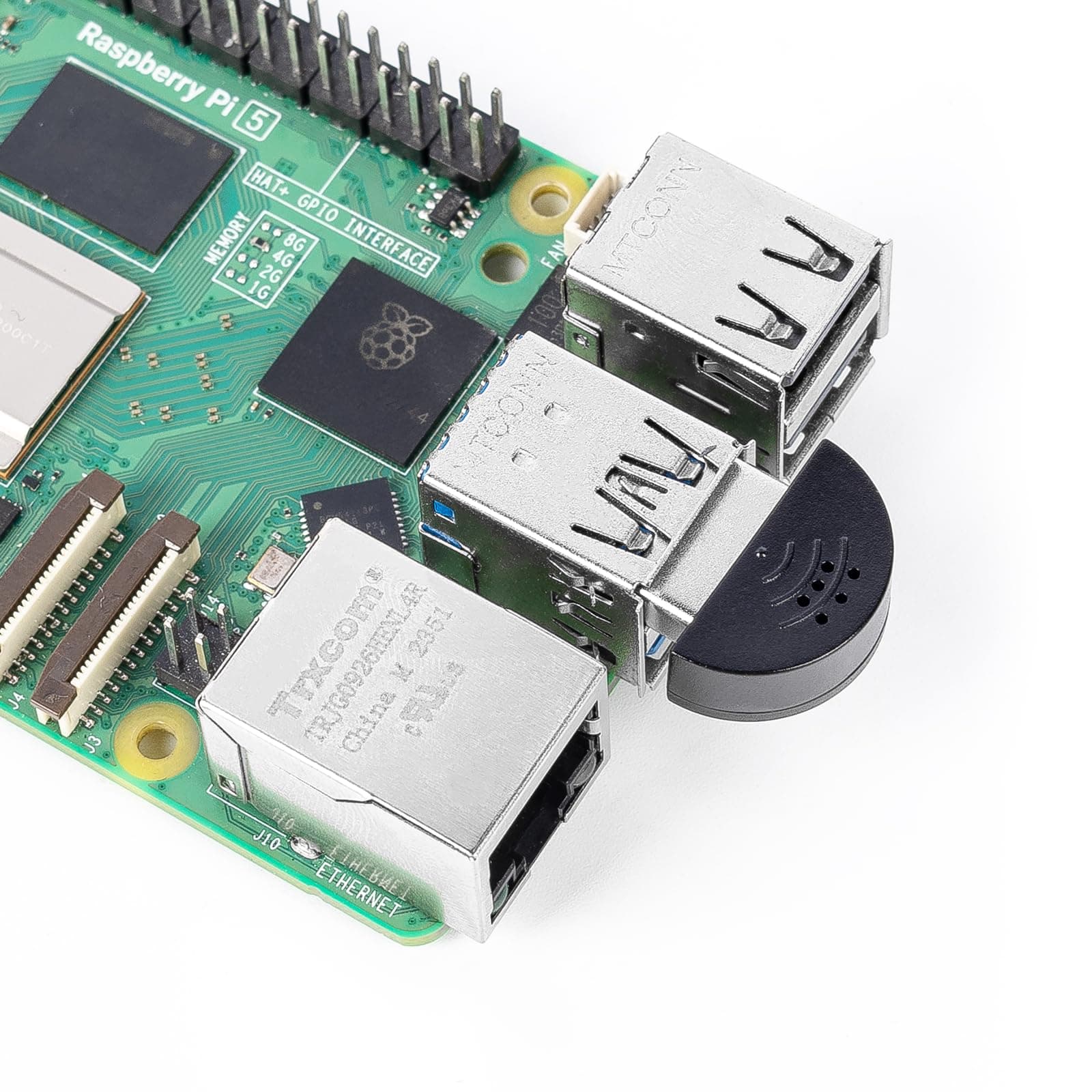 USB 2.0 Mini Microphone for Raspberry Pi 4 Model B, Module 3B+, 3B 2 Module B & RPi 1 Model B+/B Laptop Desktop PCs Skype VOIP Voice Recognition Software