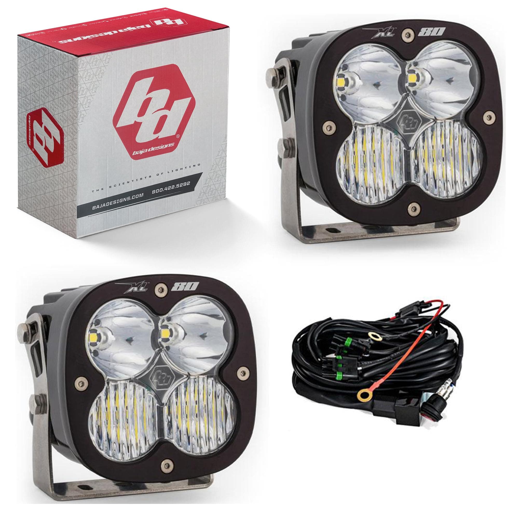 Led Light Pods Driving Combo Pattern Pair XL80 Series
