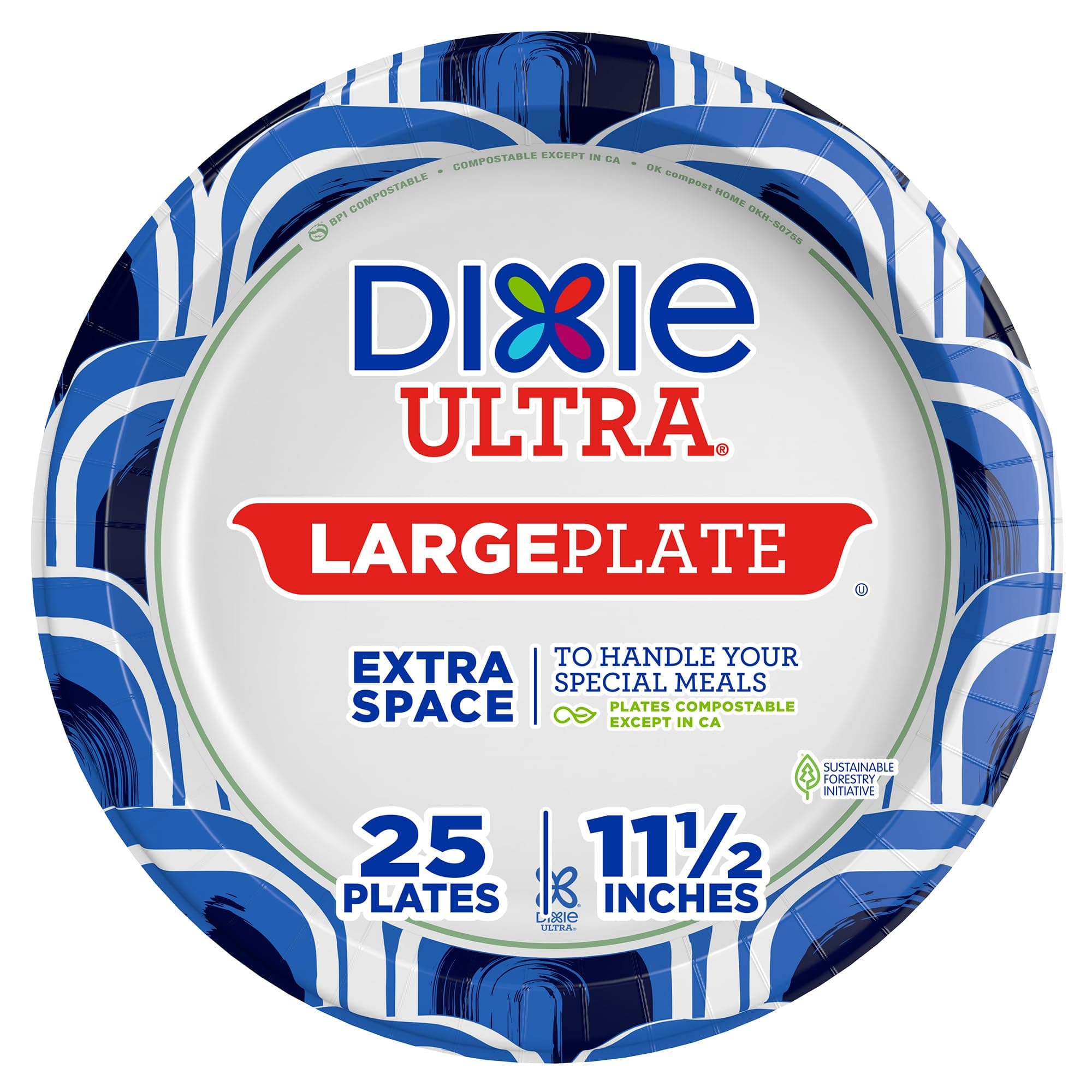 Dixie Ultra® 11 INCH Paper Plate 25 Count