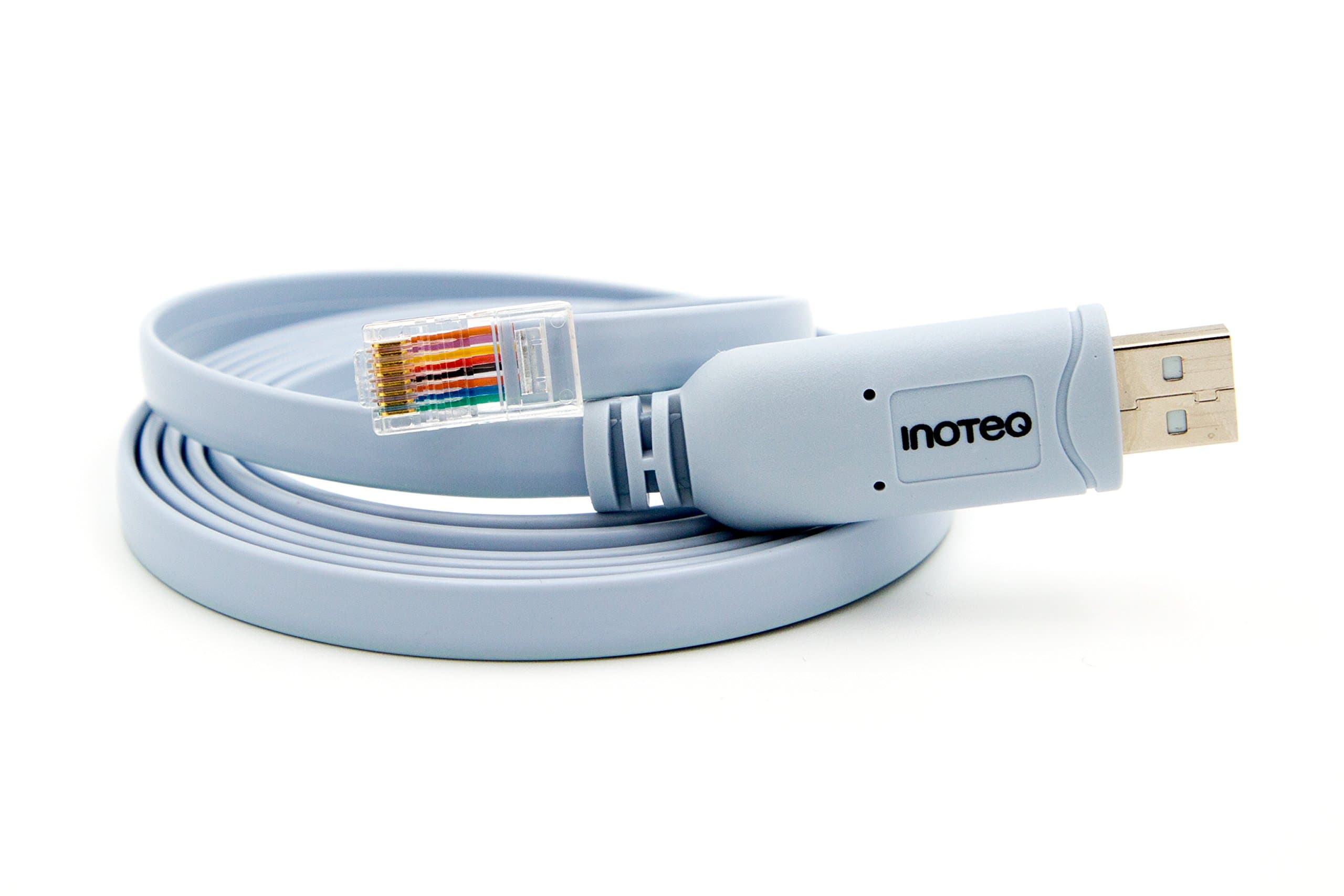 Cisco Router USB Console Cable (RJ45) Switch Accessory for NETGEAR, LINKSYS, TPLink Routers | Laptops, Personal Computers, Mac, Windows, Linus | FTDI Chip | 6 Feet