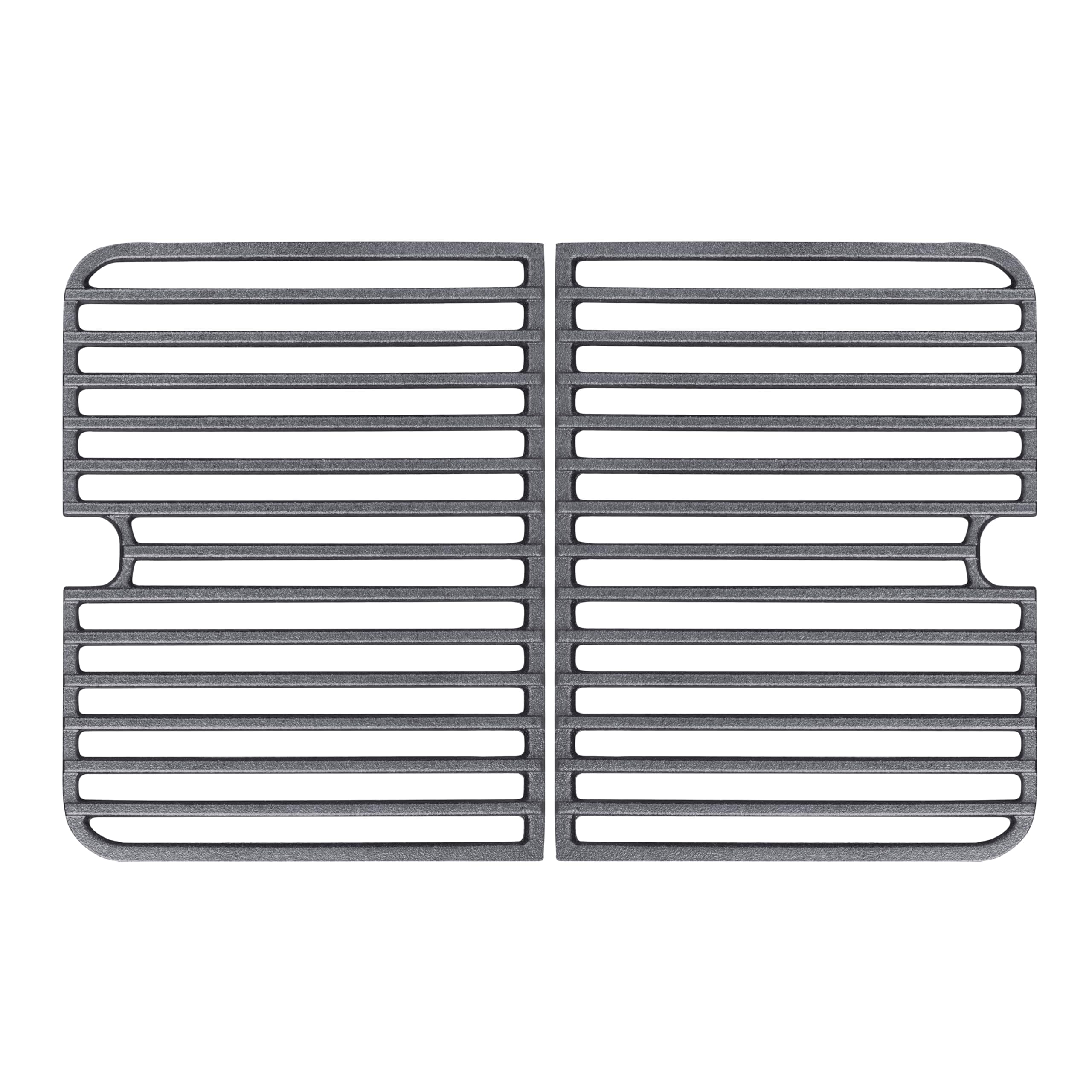 Craycort Rectangular Cast Iron Grate, Heavy-Duty Grates for Superior Heat Retention & Even Cooking on All Grills, Set of Two (10" x 8")