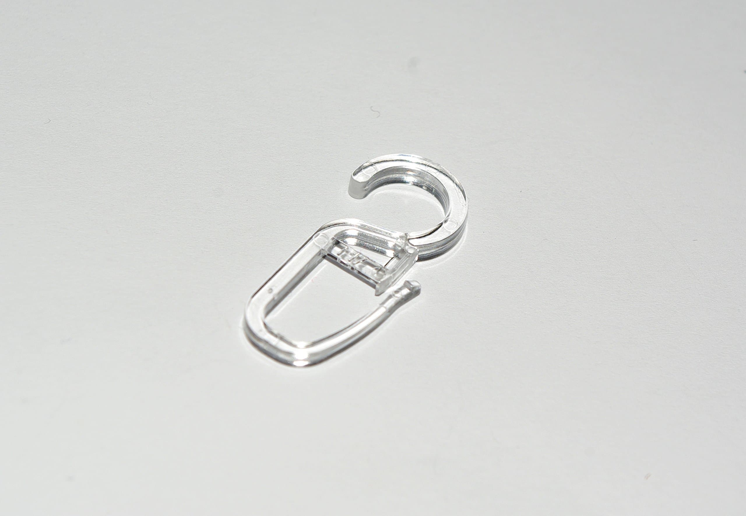 GNTS Decor Curtain Hooks - Ø10mm Clear Plastic