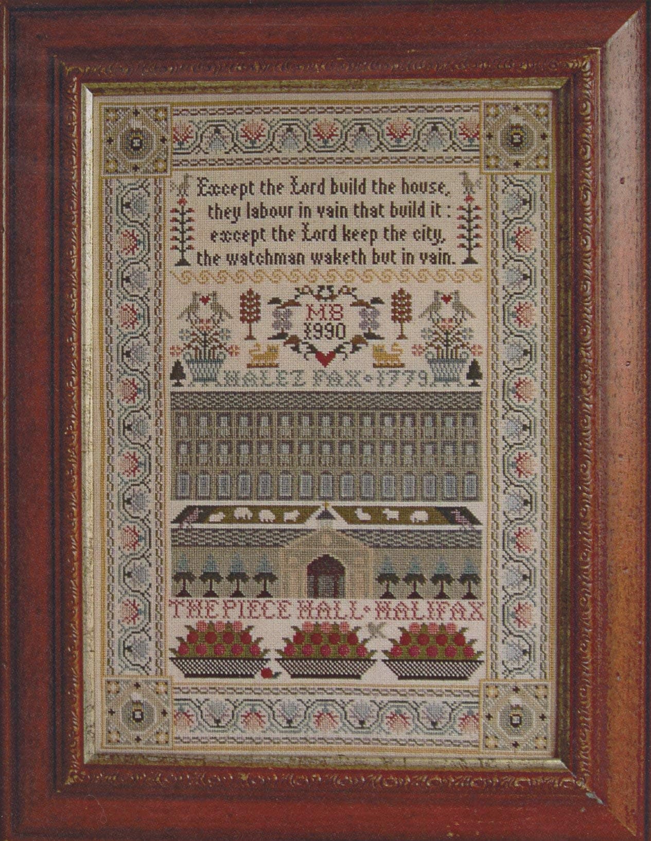 Piece Hall Sampler Chart by Moira Blackburn