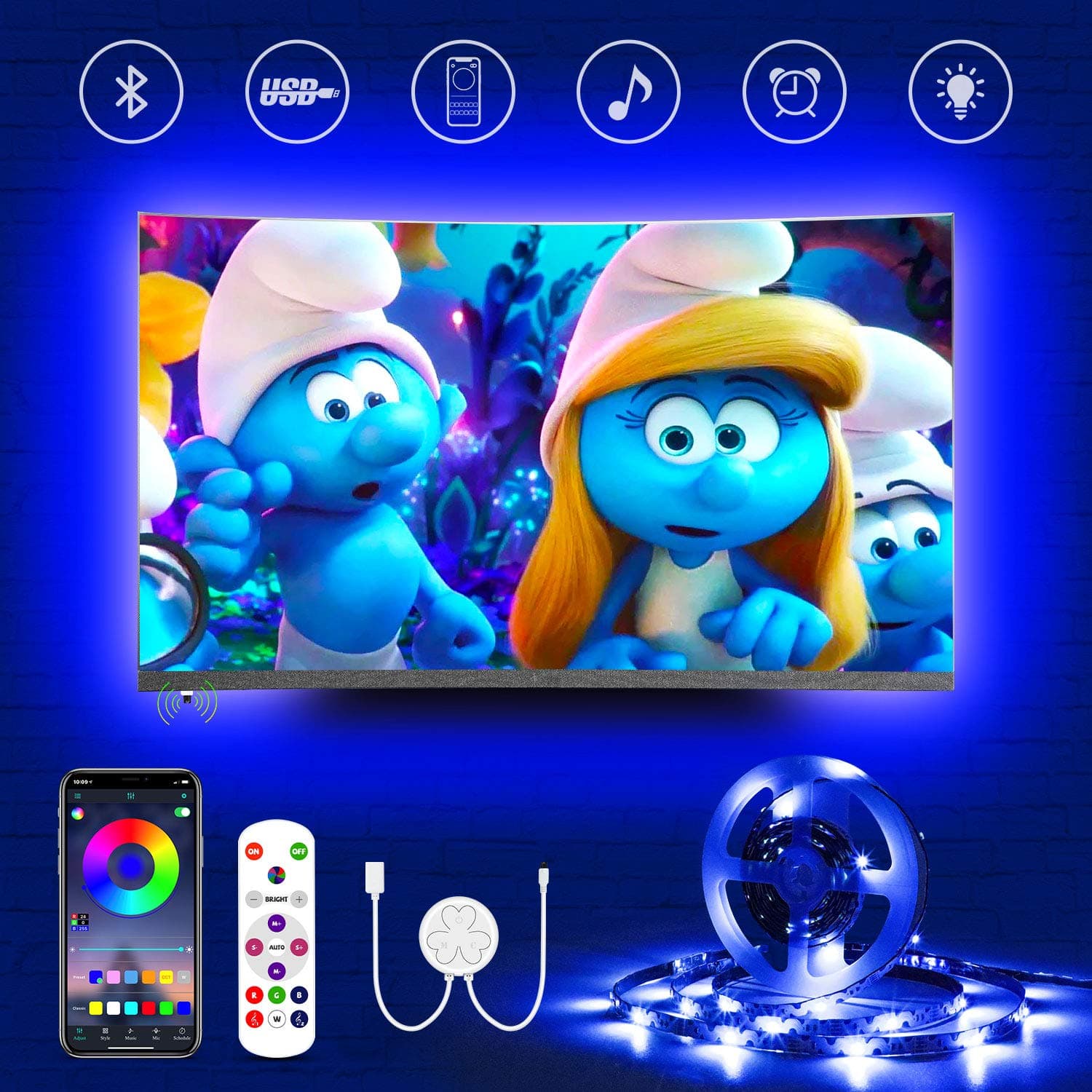 Bluetooth TV Backlight Sync with Music