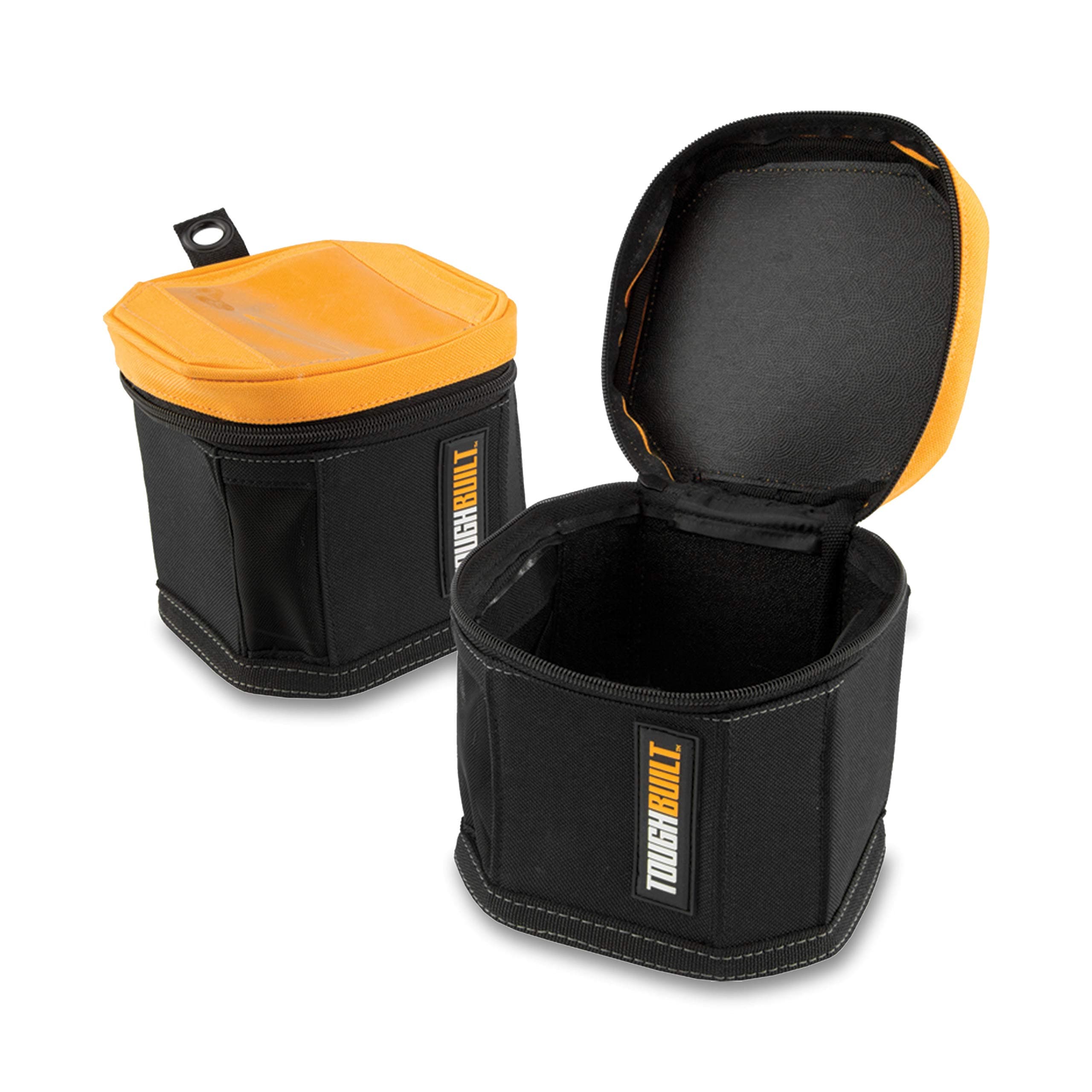ToughBuilt - 2 Pack Cube Softboxes Tool Bag | Two 6" Soft Tool Box/Case/Carrier, Hard Body Plastic Lined Wall, Puncture Resistant, Electrical Maintenance Tool Storage Organizer (TB-192-A2)