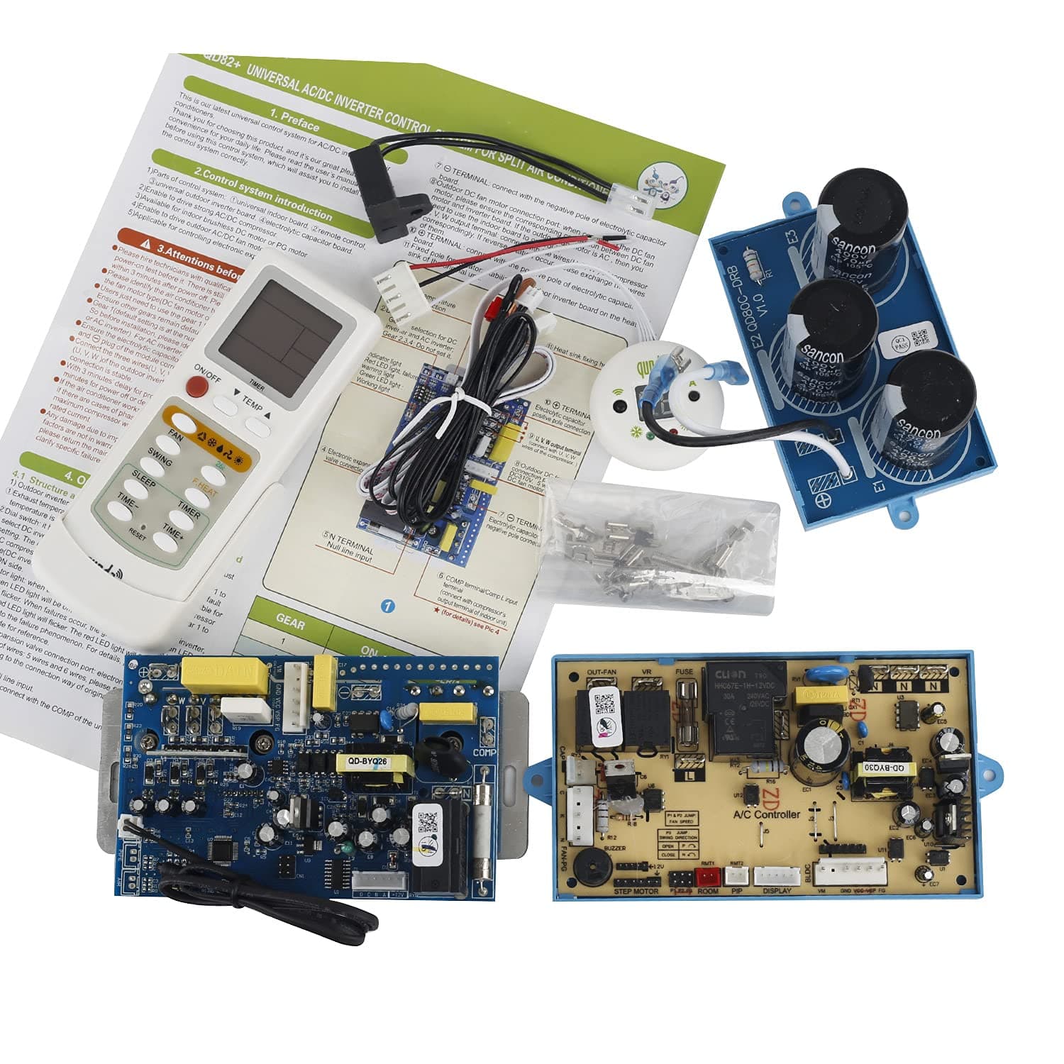 CHUNGHOP Universal DC/AC Inverter A/C Controller Board for SPLIT Air Conditioner Conditioning Control System Remote and Computer Board 12000 BTU （1-1.5P） SAIA