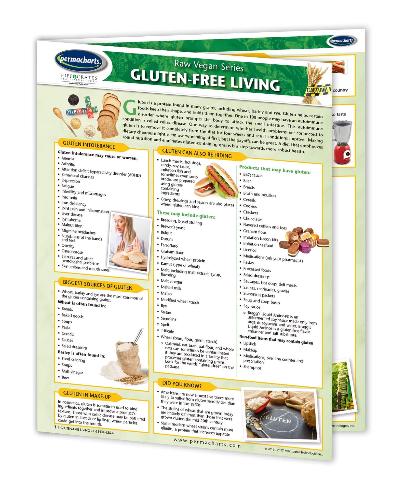 - Gluten Free Diet Guide - Quick Reference Guide by Permacharts