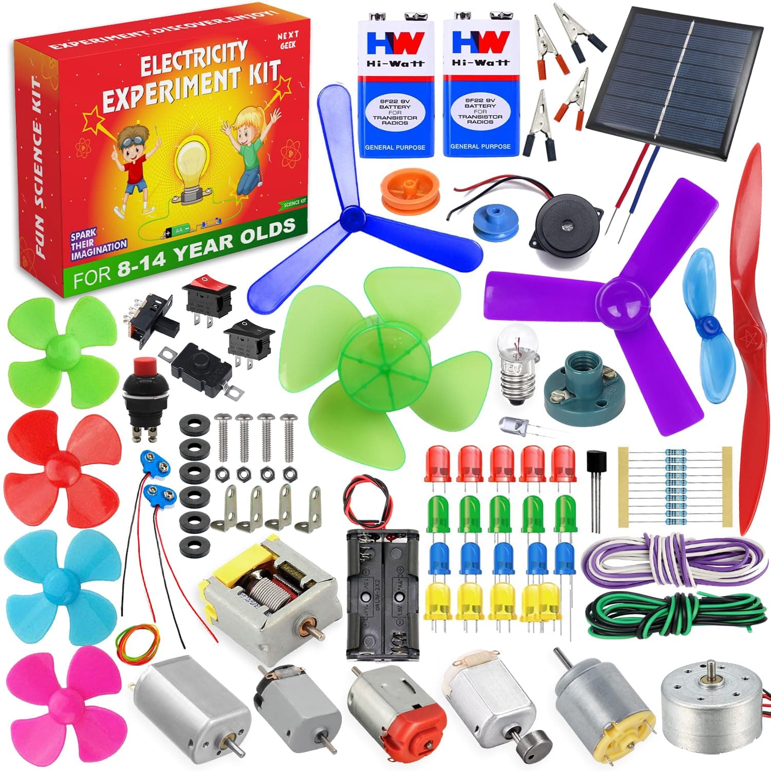 - 130 Project DC Motor Learning Kids DIY Science Experiment Educational kit for Kids Exciting Gift for Boys & Girls