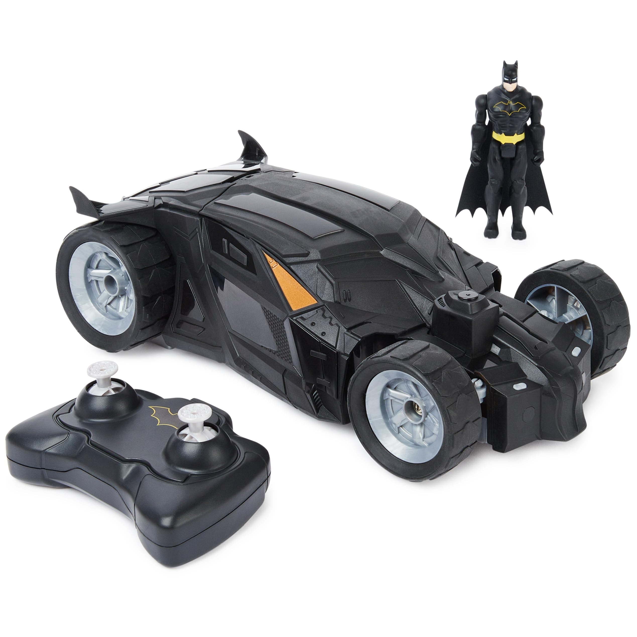 DC Comics, Batman Batmobile Remote Control Car, Easy to Drive, Compatible with Batman Figures, Kids’ Toys for Boys and Girls Aged 4 and Up