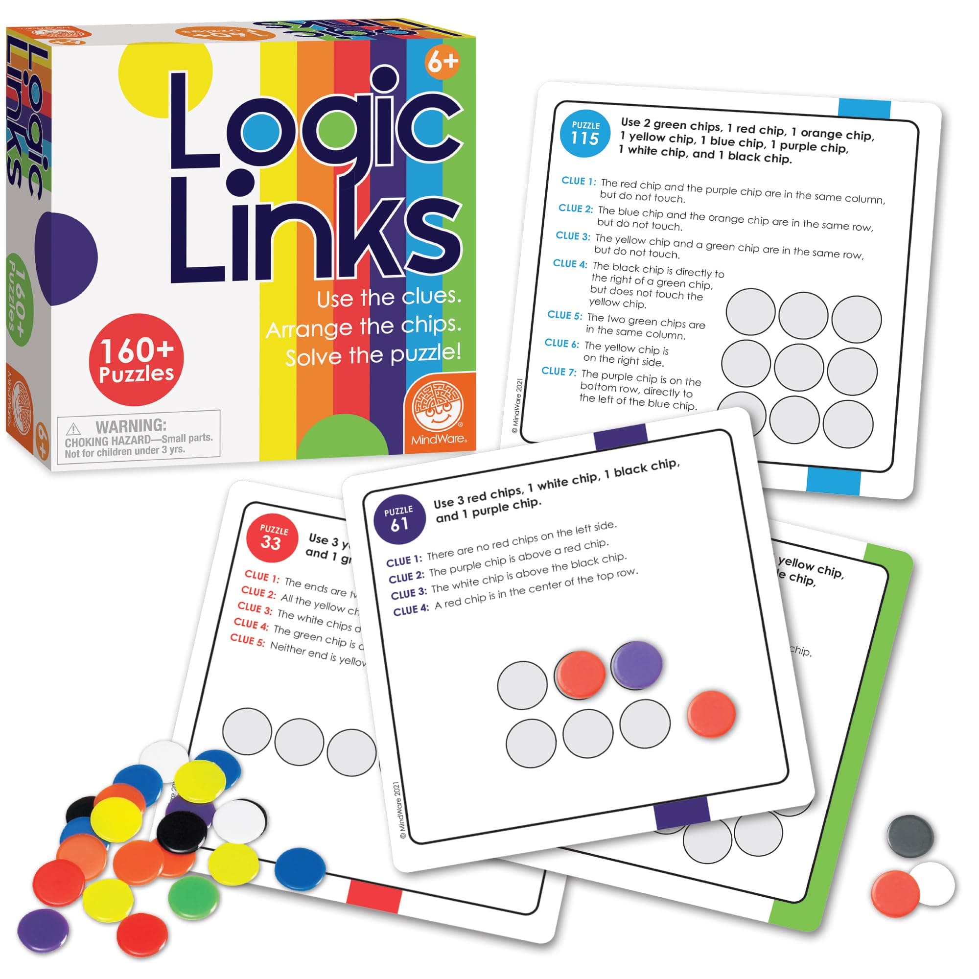 MindWare Logic Links Puzzle Box Critical Thinking Game