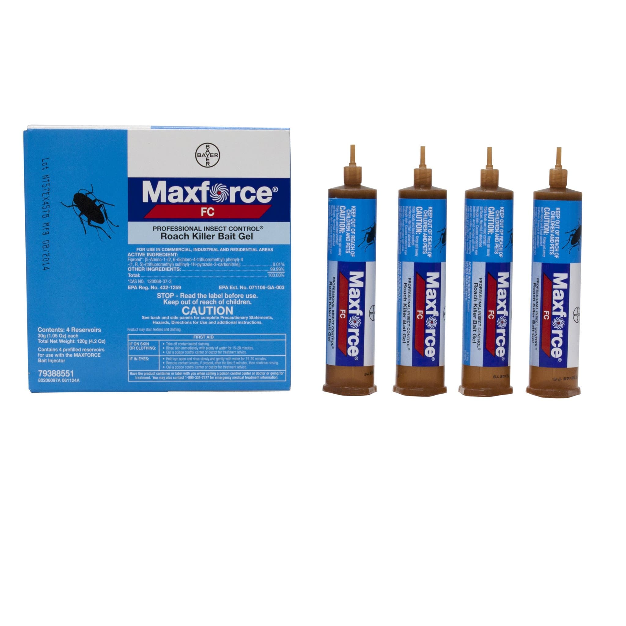 Maxforce FC Roach Control Bait 30 gram Tubes-2 Boxes