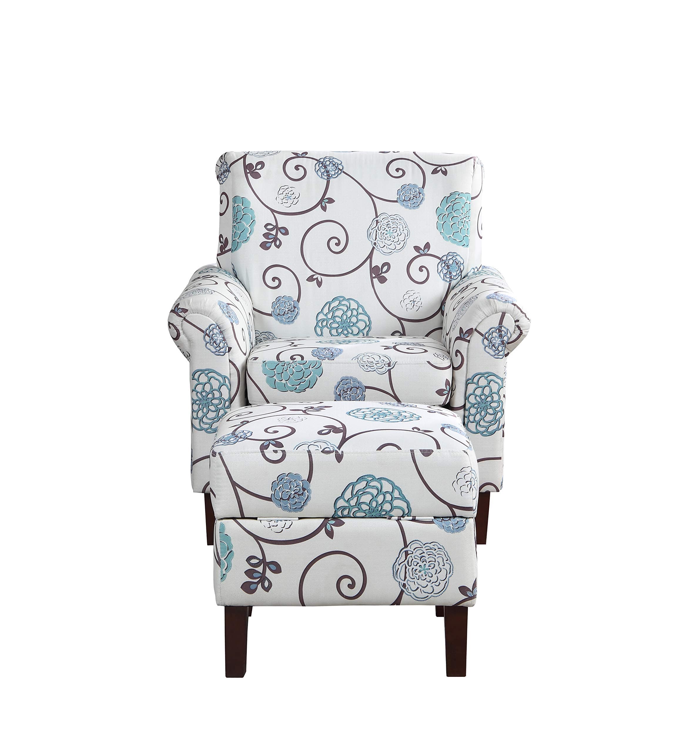 Sara Armchair with Ottoman, Multi