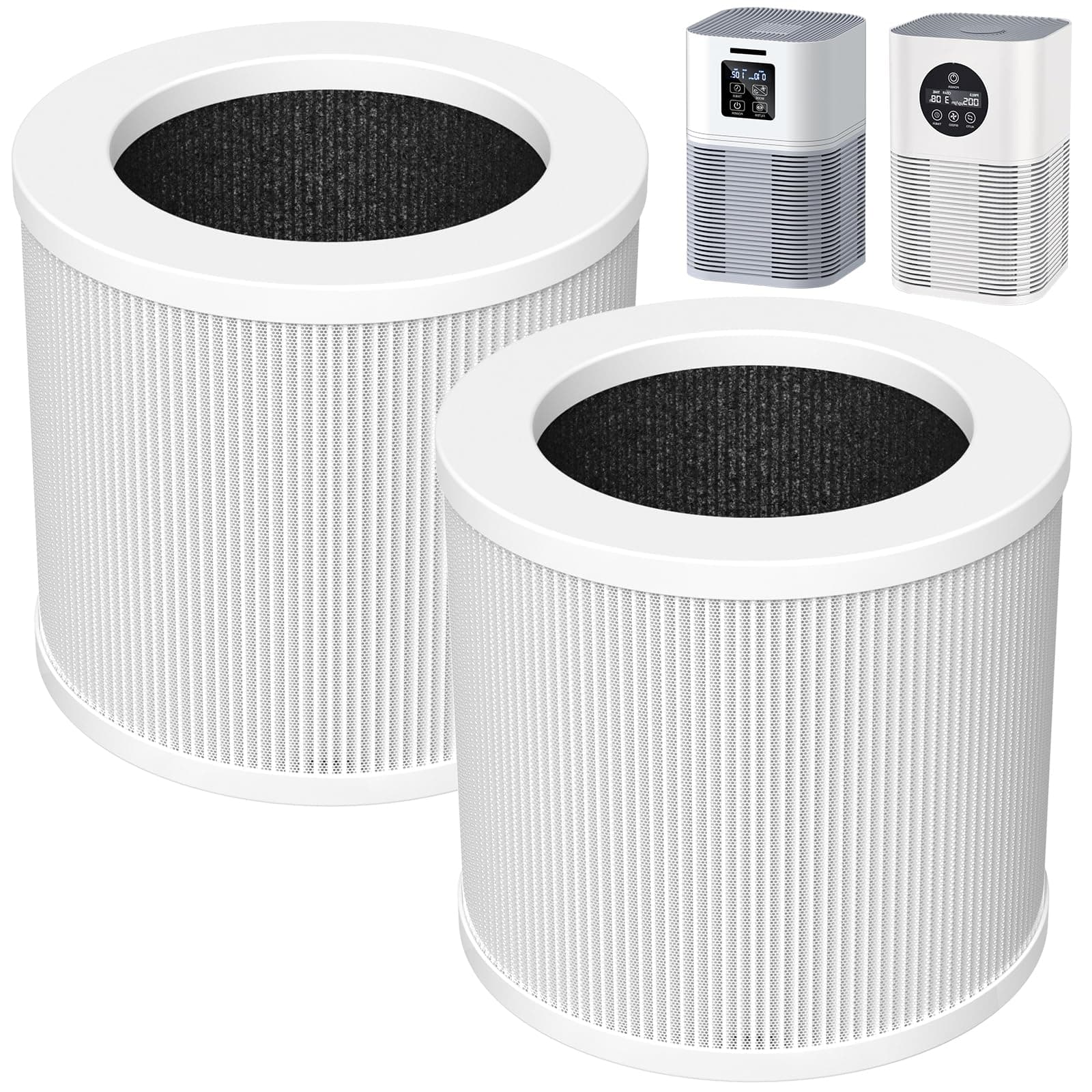 2 Pack A1 Replacement Filter Compatible with VEWIOR Air Purifier Hqsc-50, Hqkj-80, Ameifu Ap01w, Koios Hqkj-50, H13 True Hepa Filter for Vewior A1w Air Purifier