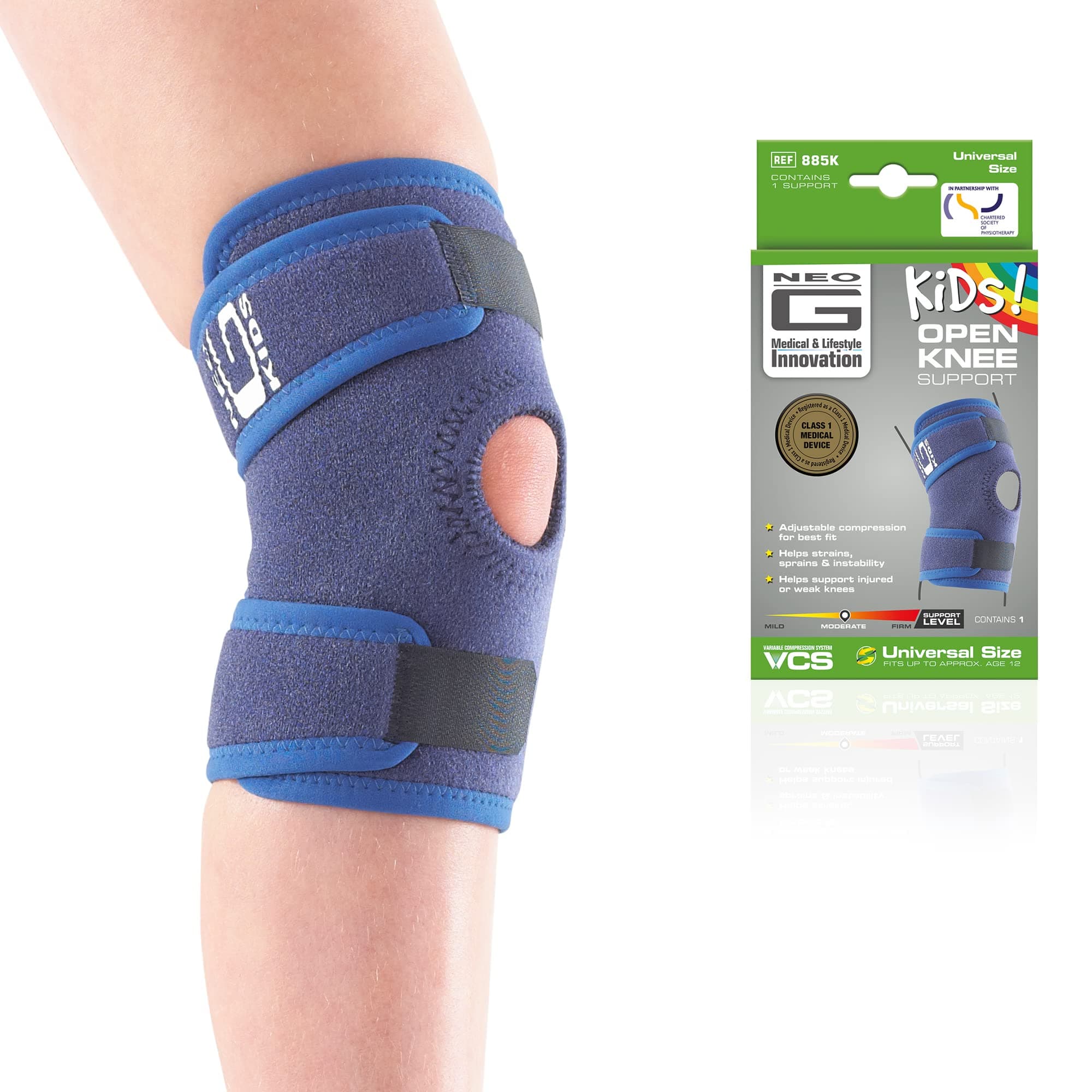 – Neo-G Kids Knee Support Child Open Patella – Kids Knee Brace for Joint & Meniscus Pain, Osgood Schlatter, Strains, Sprains, Instability, Juvenile Arthritis - Class 1 Medical Device