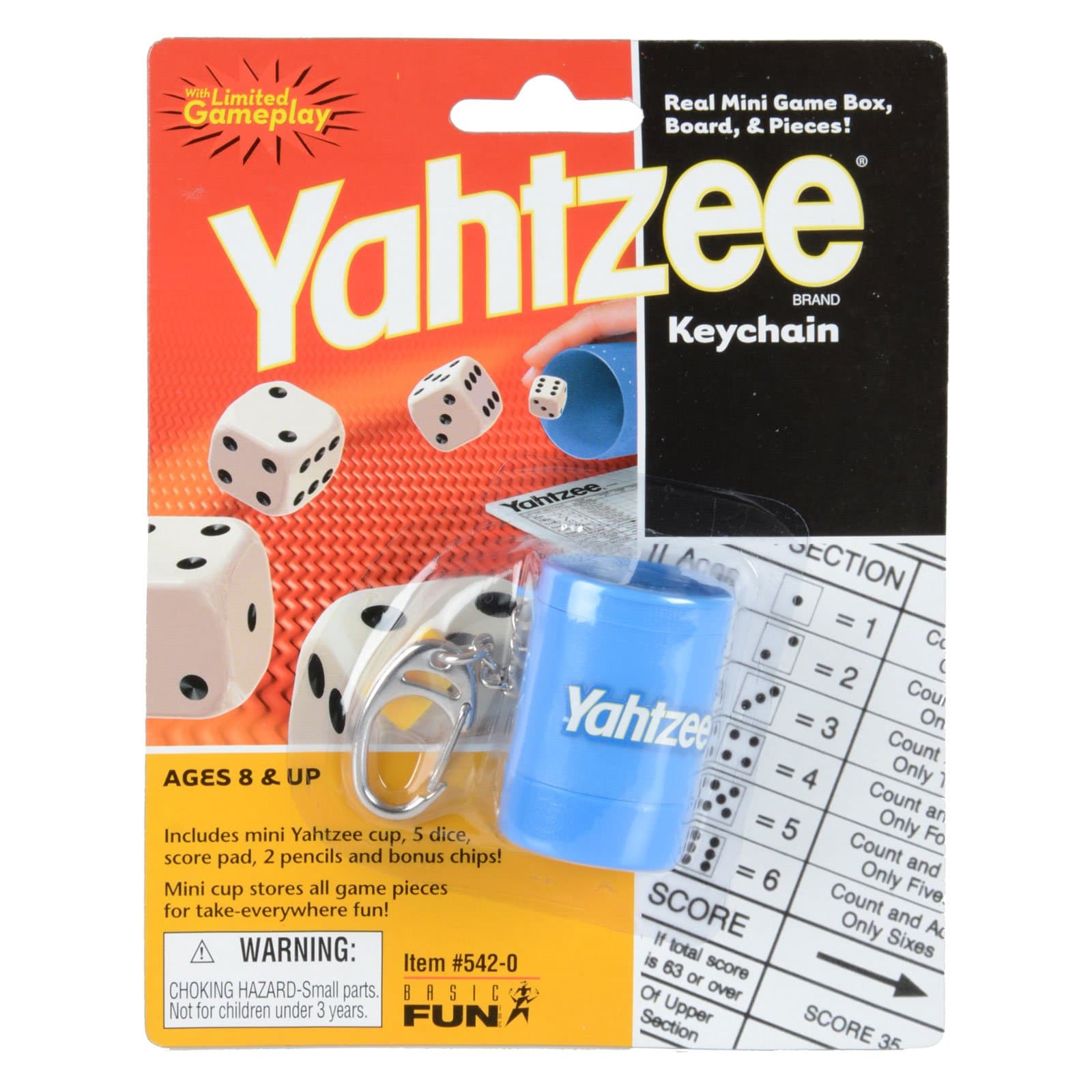 Peterkin Yahtzee Keychain
