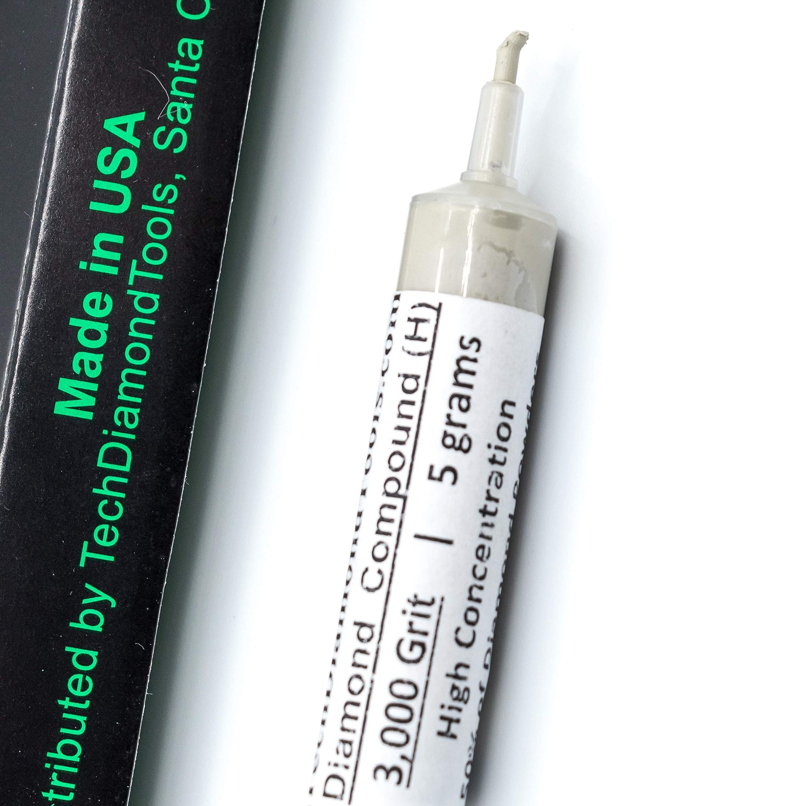 Diamond Polishing Compound Polishing Paste 3,000 Grit 3-6 Microns for Marble Glass Metal Rock Jewelry Resin Silver Chrome Gemstone with High Concentration of Diamond Powder USA Made