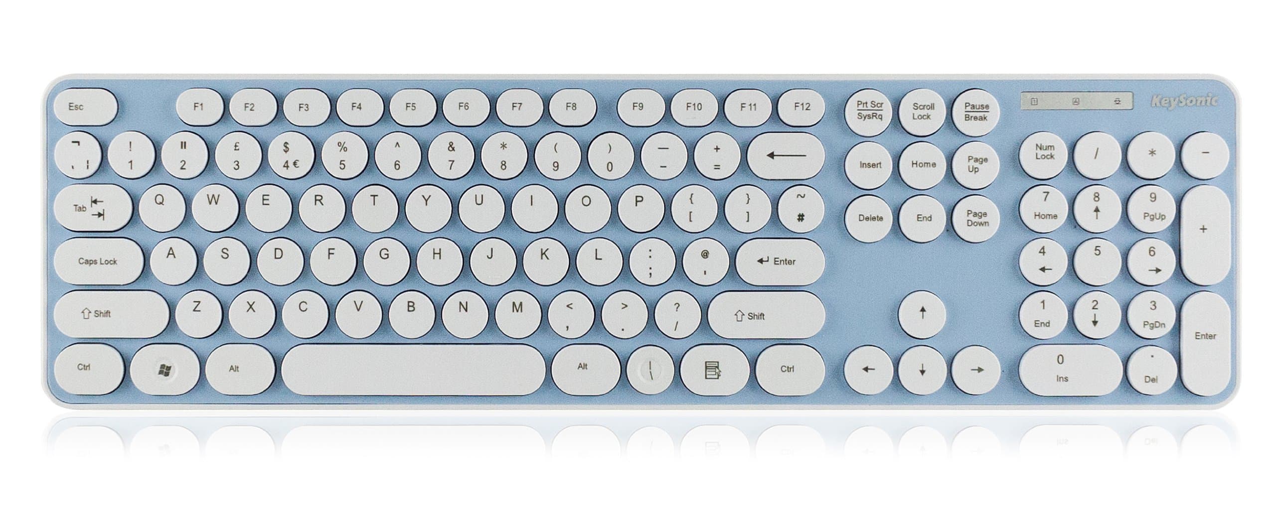 Keysonic USB UK QWERTY Layout Wired Keyboard
