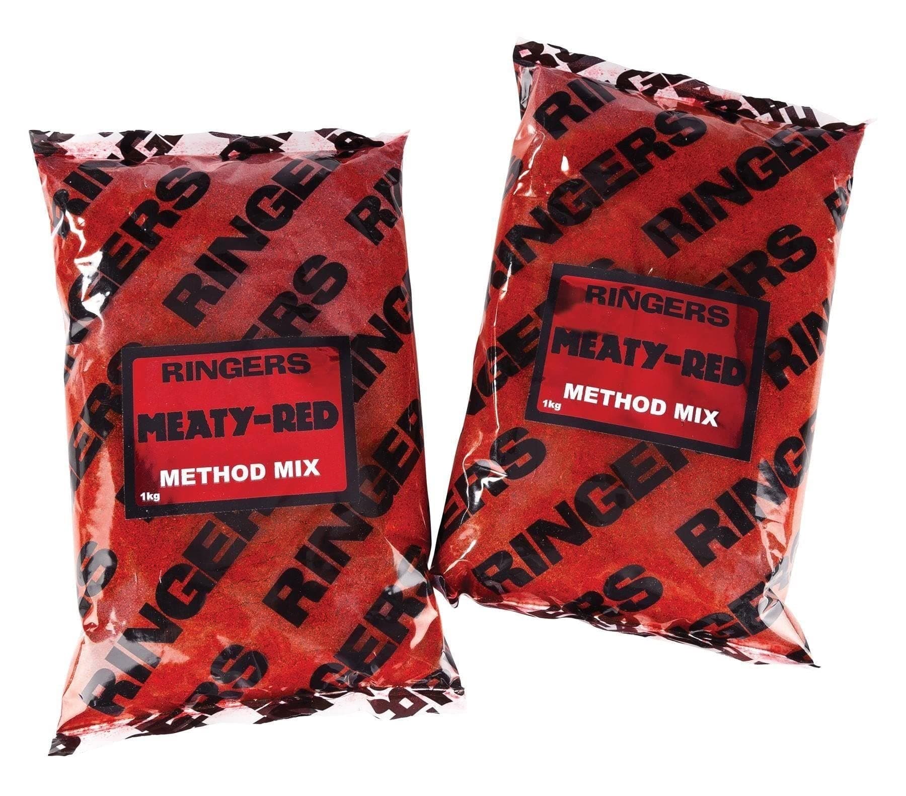 Ringers Meaty Red Method Groundbait Mix - 1000g Bulk Pack.