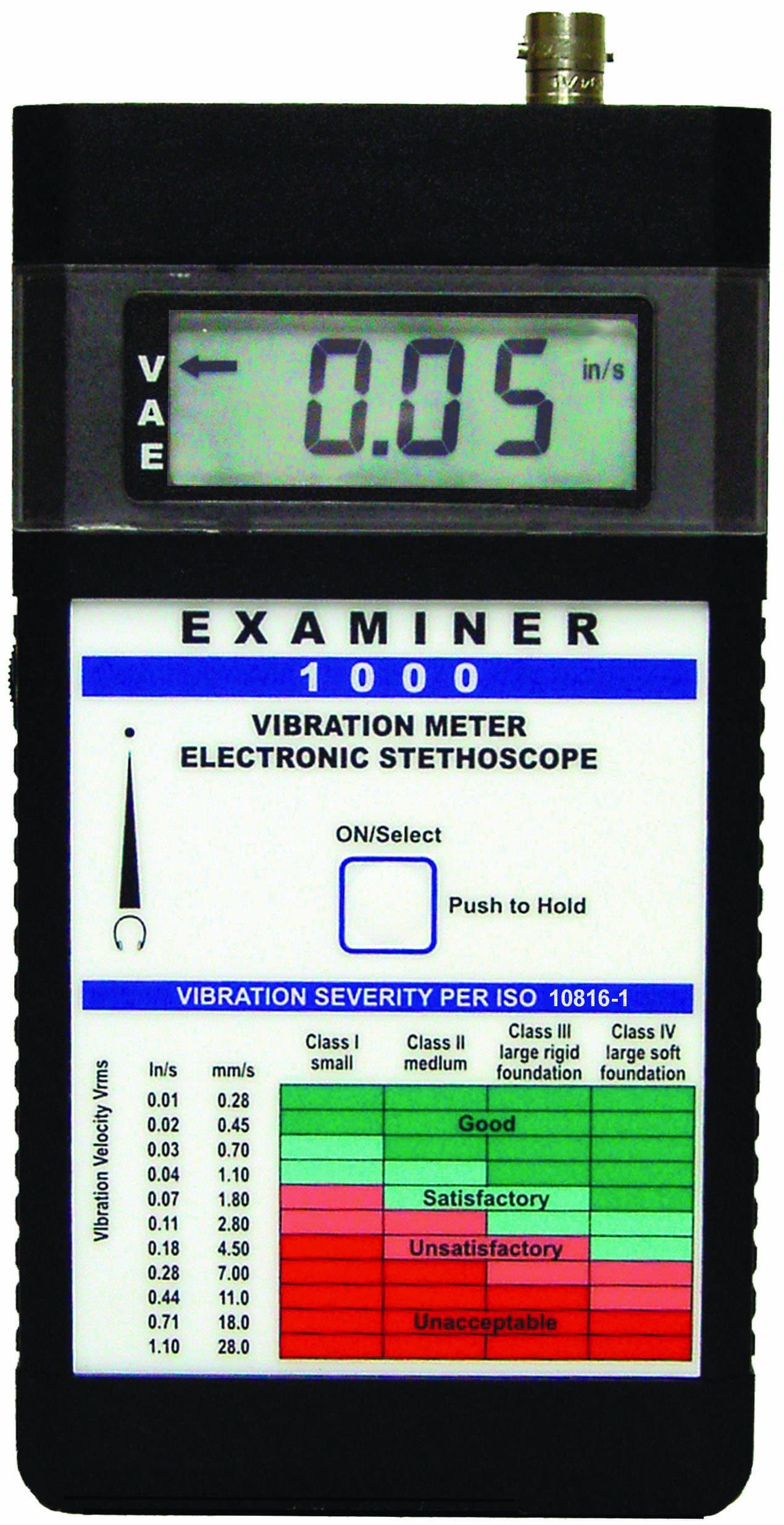 Monarch Examiner 1000 Replacement Vibration Meter with Batteries