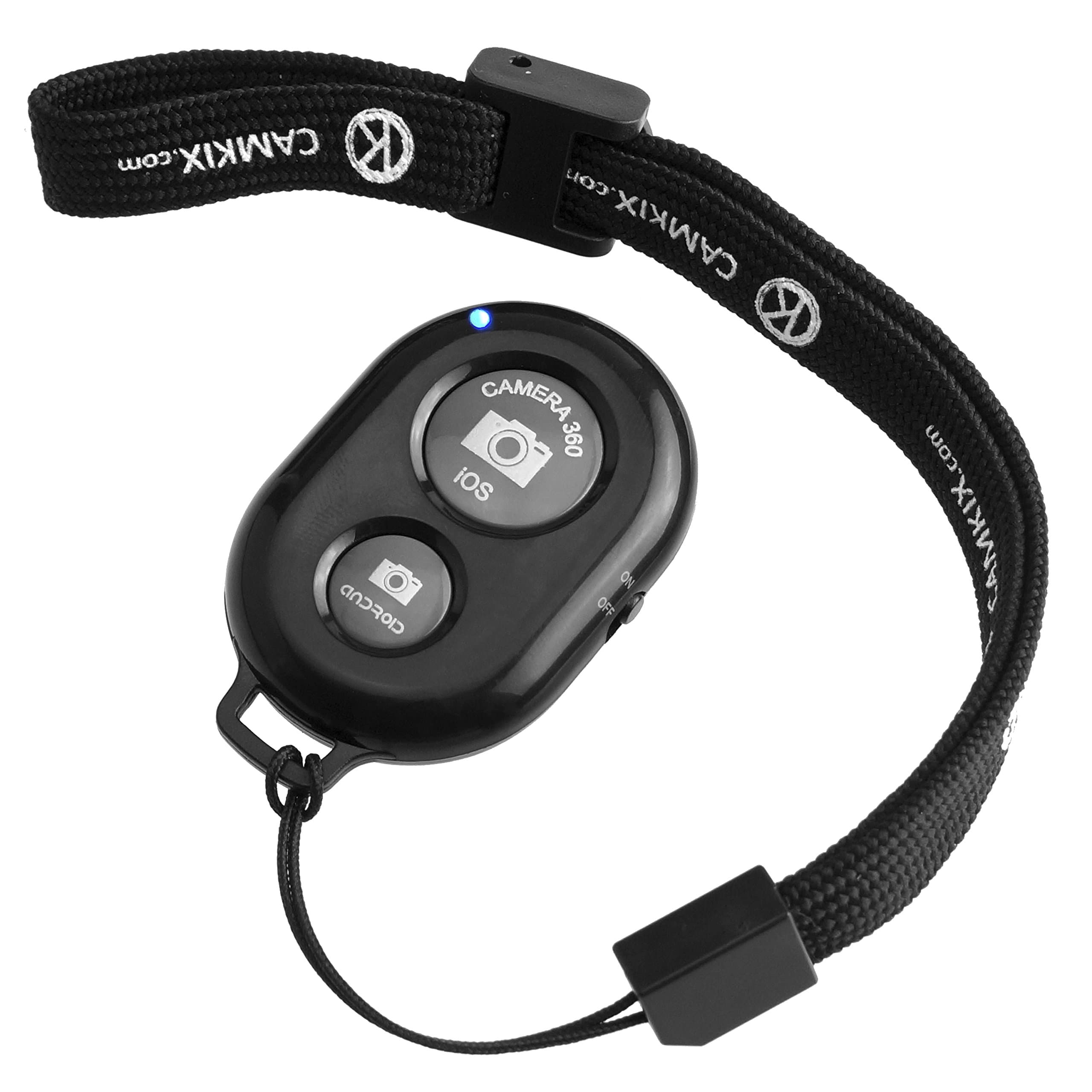 Wireless Bluetooth Camera Shutter Remote Control for Smartphones - Create Amazing Photos and Selfies - Compatible with all IOS and Android Devices with Bluetooth/Including Wrist Strap