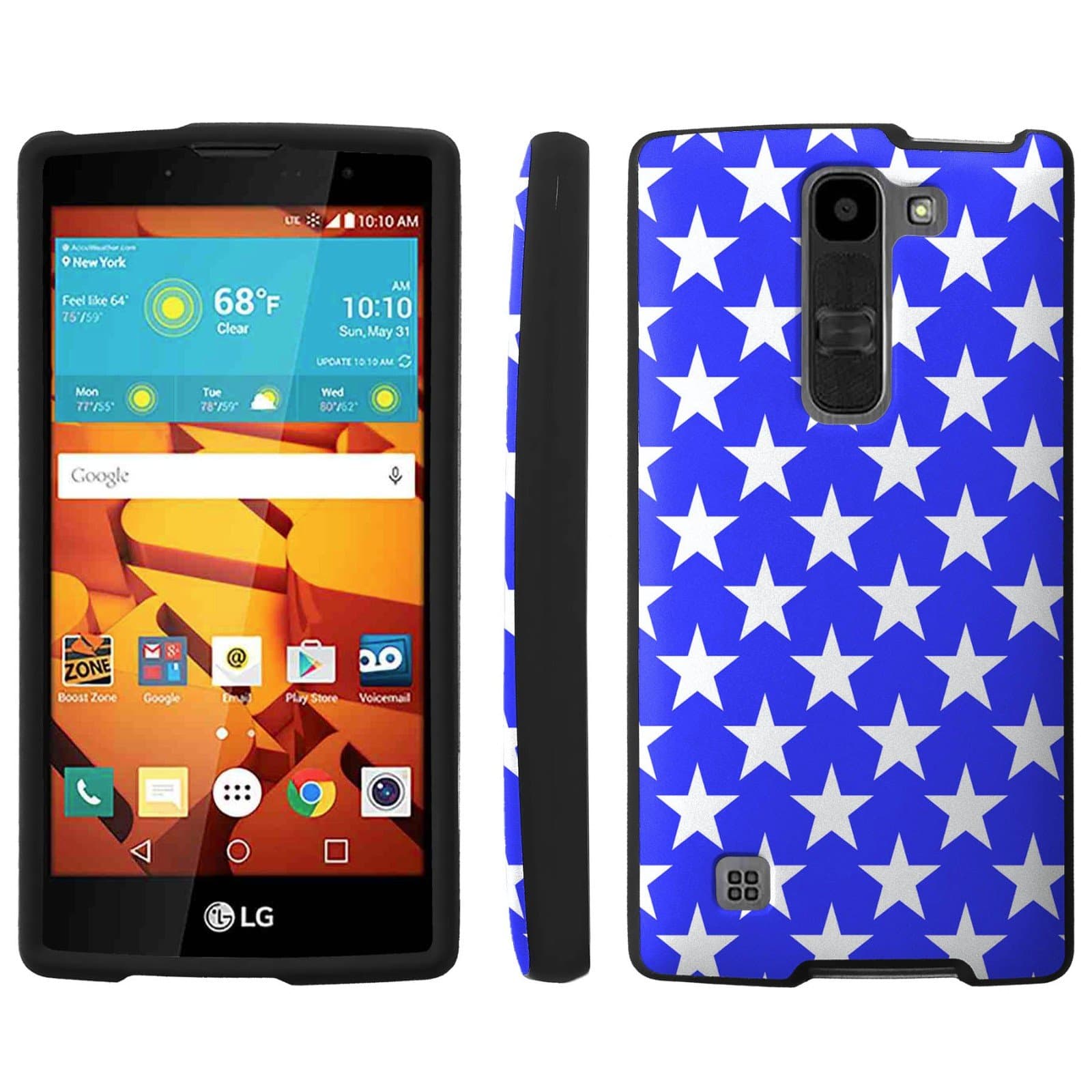 [ArmorXtreme] Case for LG Volt 2 [Black] [Designer Image Shell Hard Cover Case] - [Wonder Woman Stars]