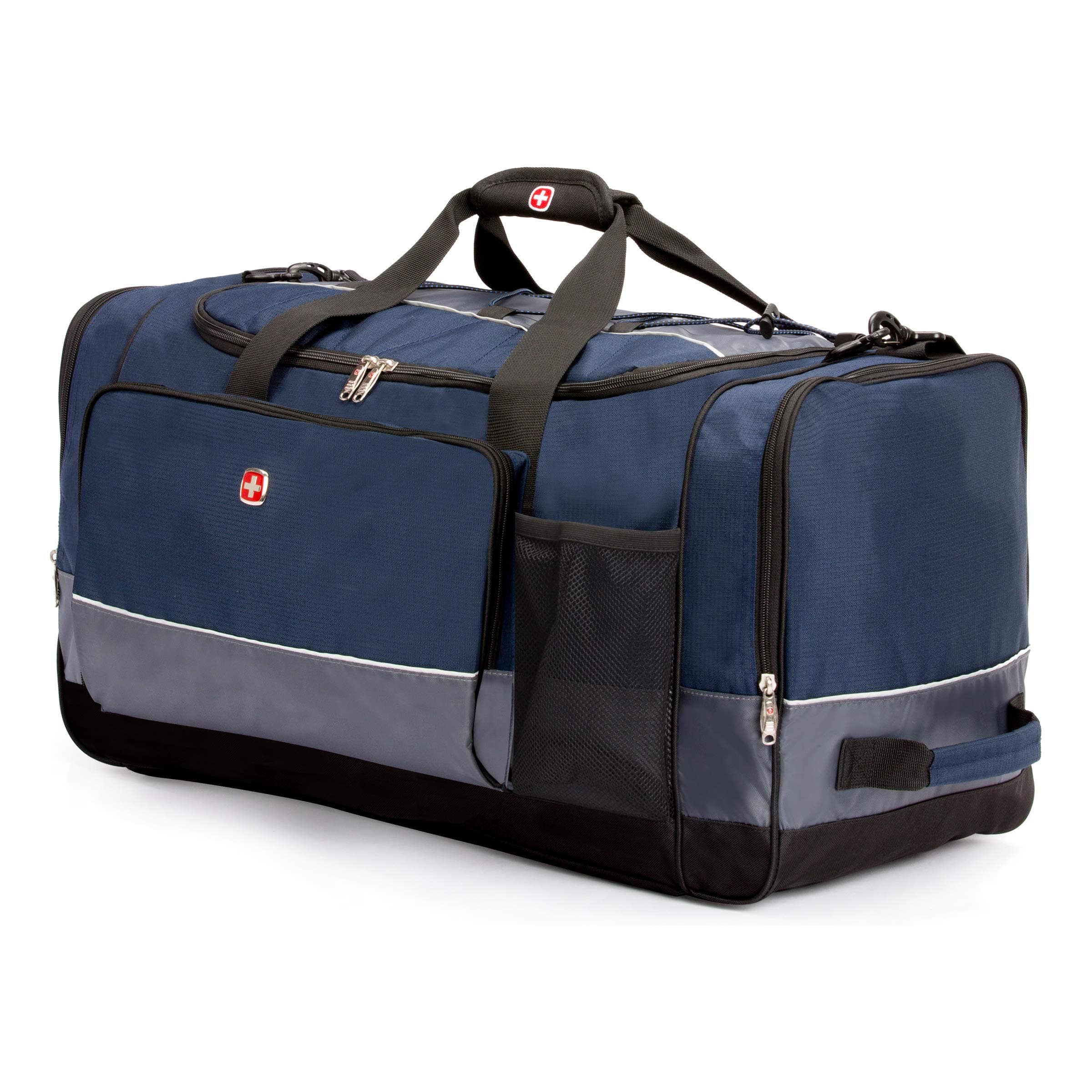 SwissGear Apex Duffle Bag for Travel and Gym with Bungee-Cord System