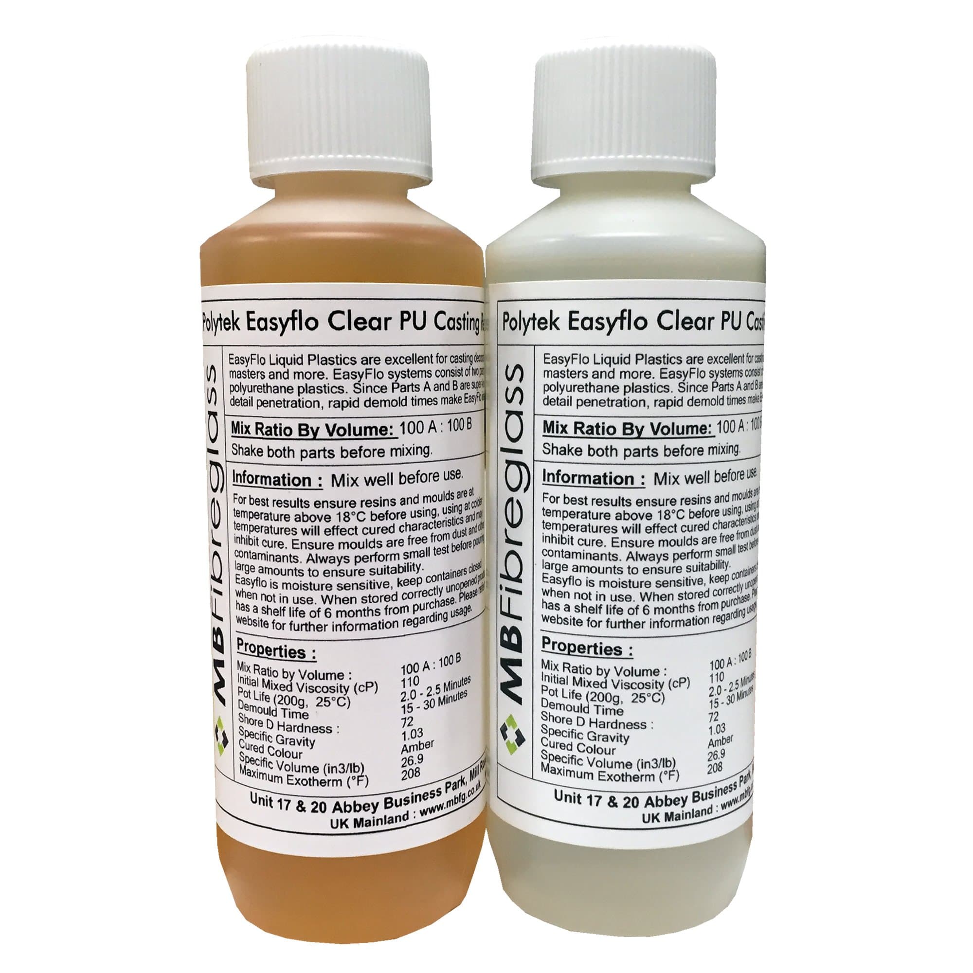 Polycraft EasyFlo Clear Polyurethane Liquid Plastic Casting Resin 500ml Kit