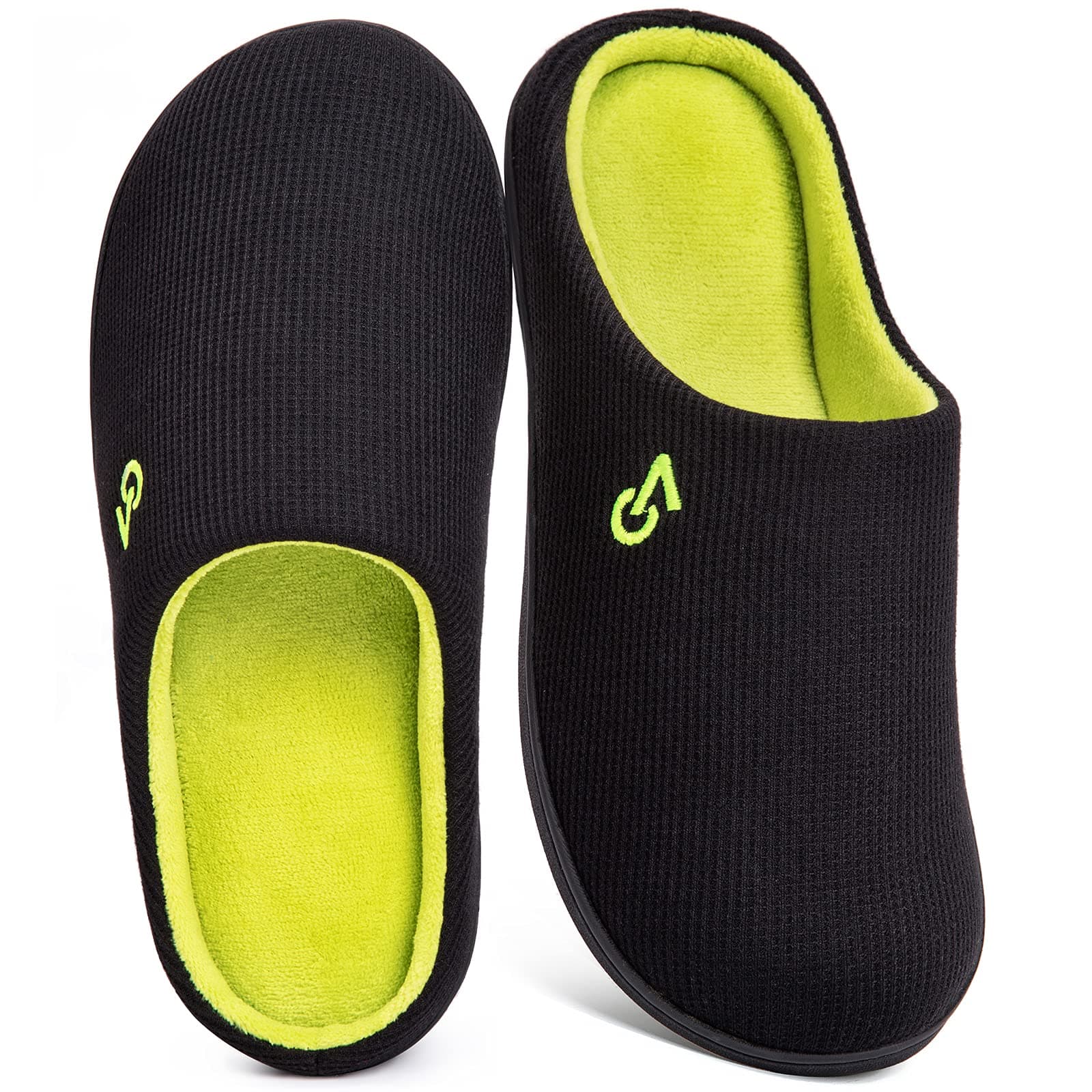 VeraCosyMen's Two-Tone Memory Foam Slippers
