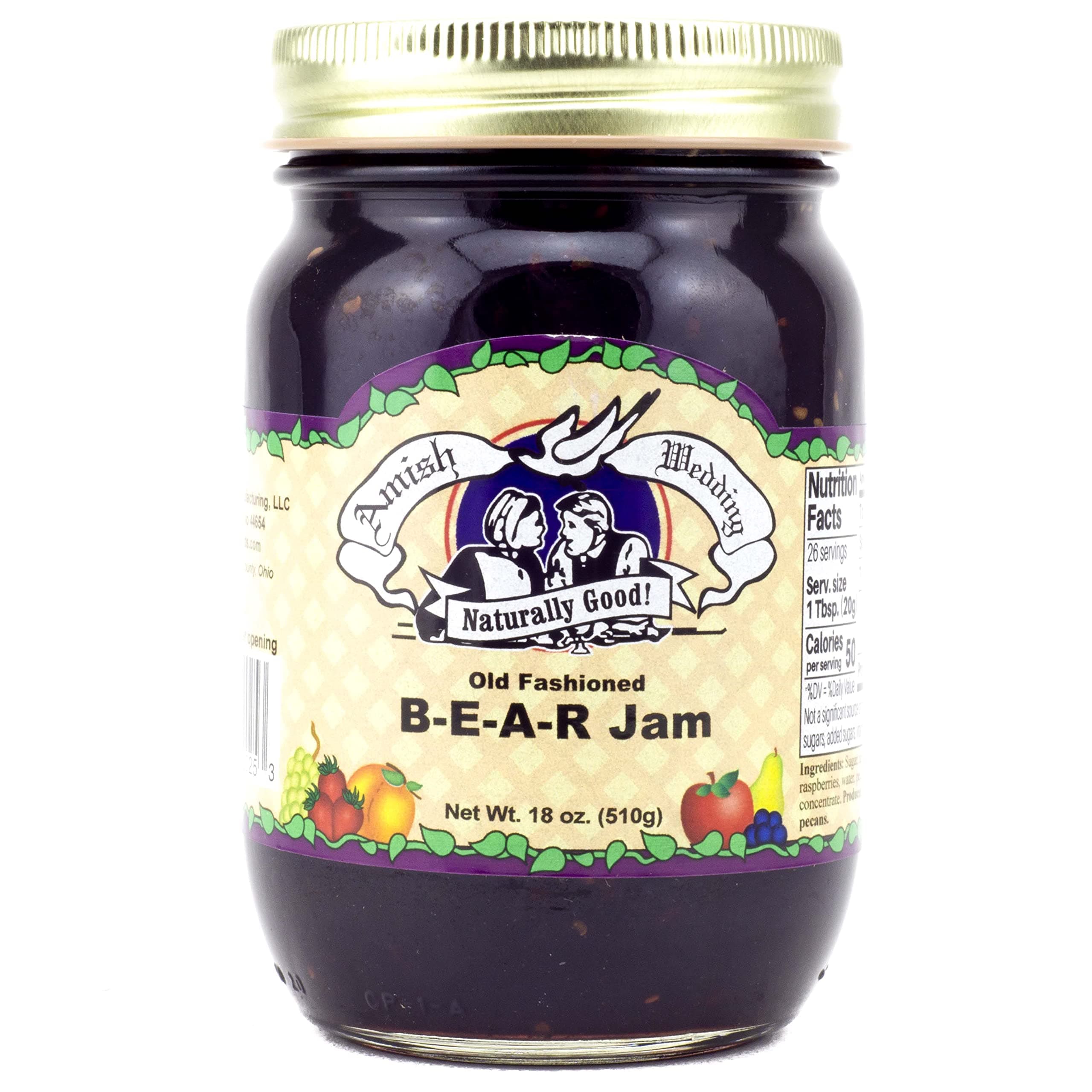 Amish WeddingB-E-A-R Jam 18 Ounces