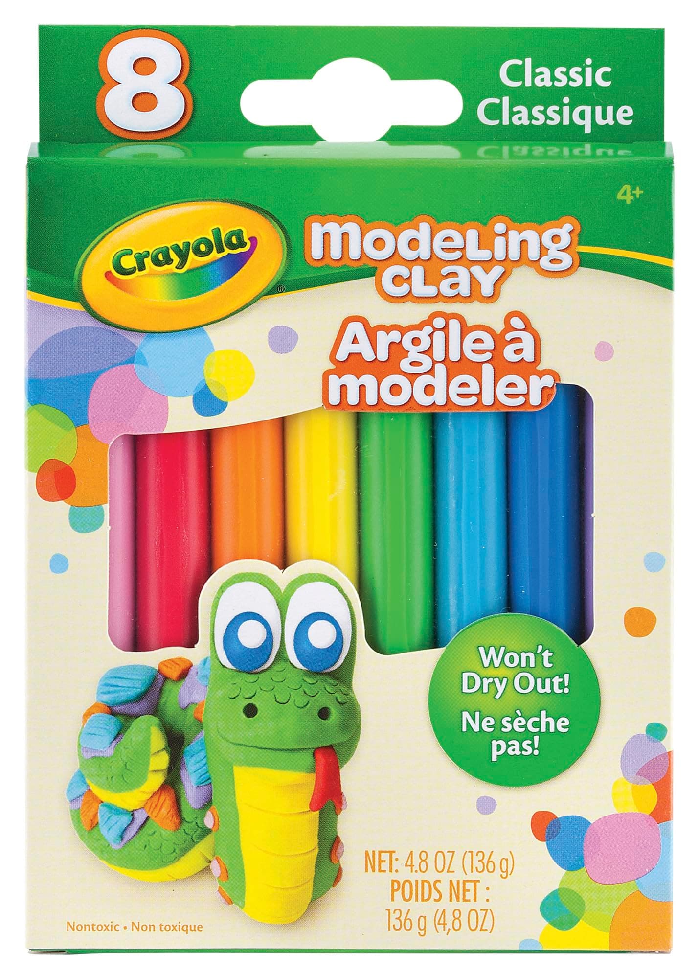 Modeling Clay (8 Per Pack), 0.6 Ounces Basic