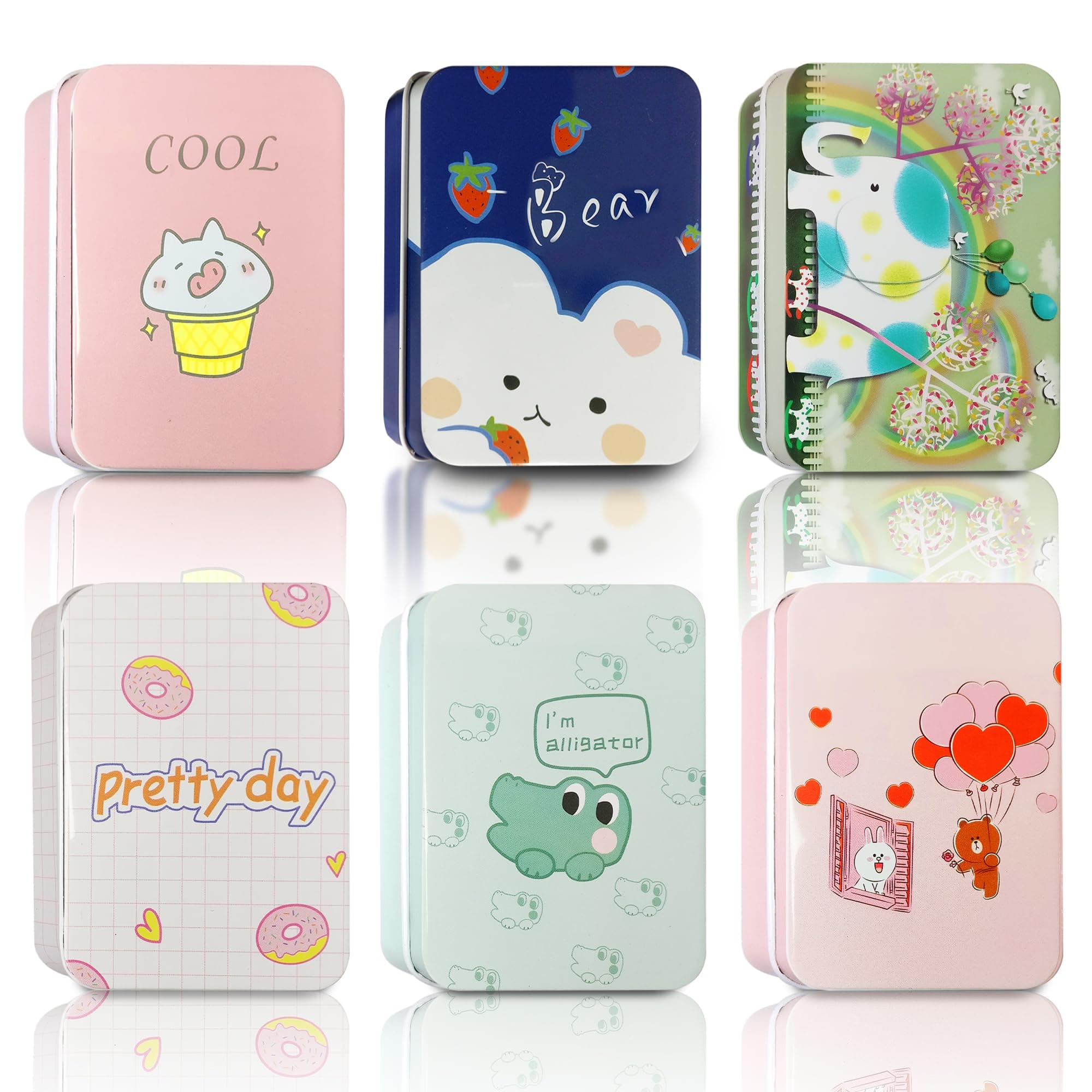 - Sanas Tin Container 6Pc Gift boxes Unicorn Box Storage Container Small Storage Box Storage boxes For Kids Birthday Tin Boxes Multipurpose Storage Box l