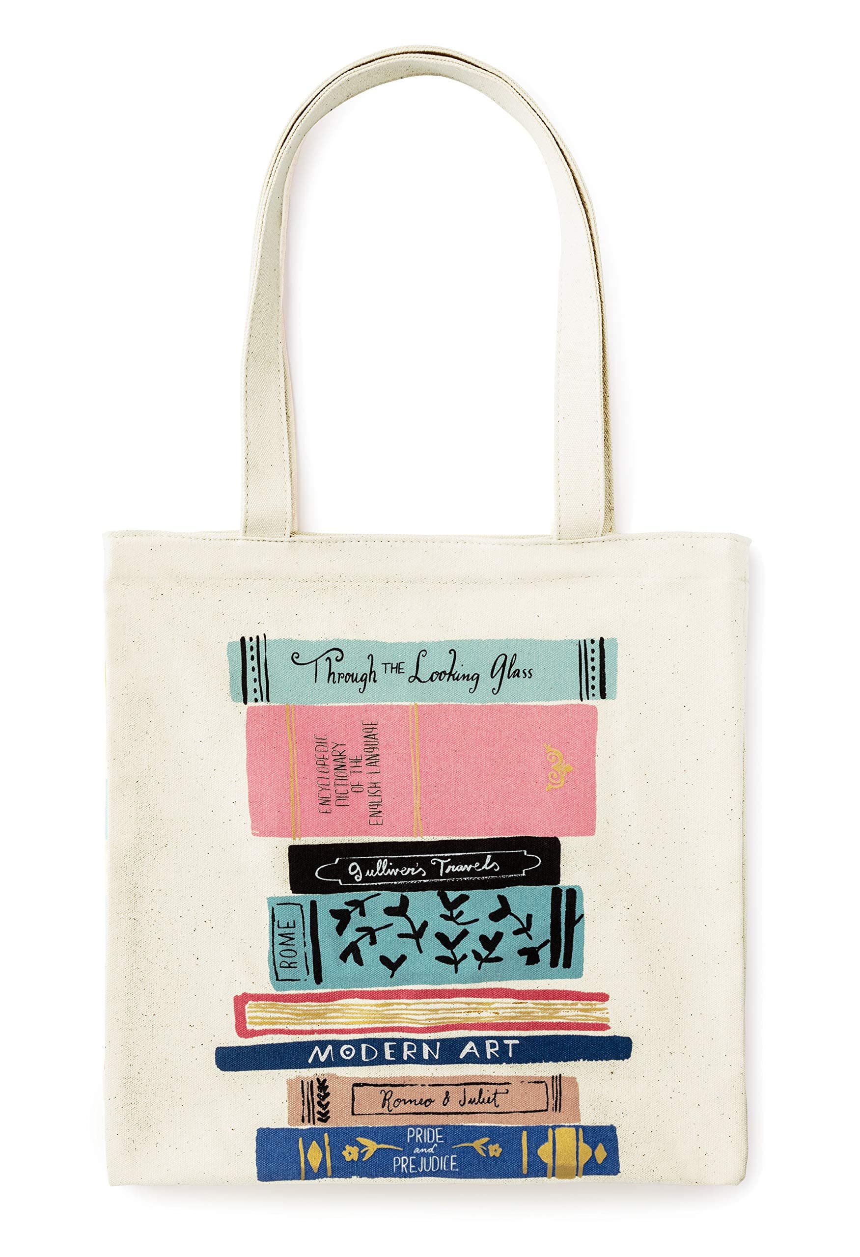 Canvas Tote Bag with Interior Pocket