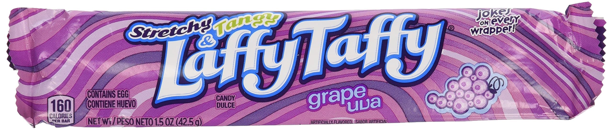 Laffy Taffy Grape Chews Candy, 24 Count