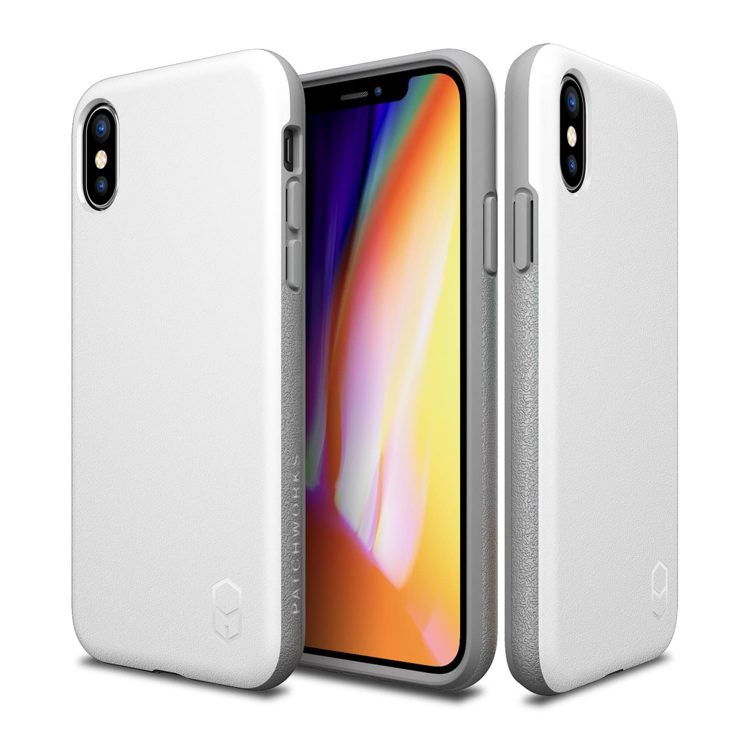 Patchworks Level ITG Case for iPhone XS / X - White/Grey